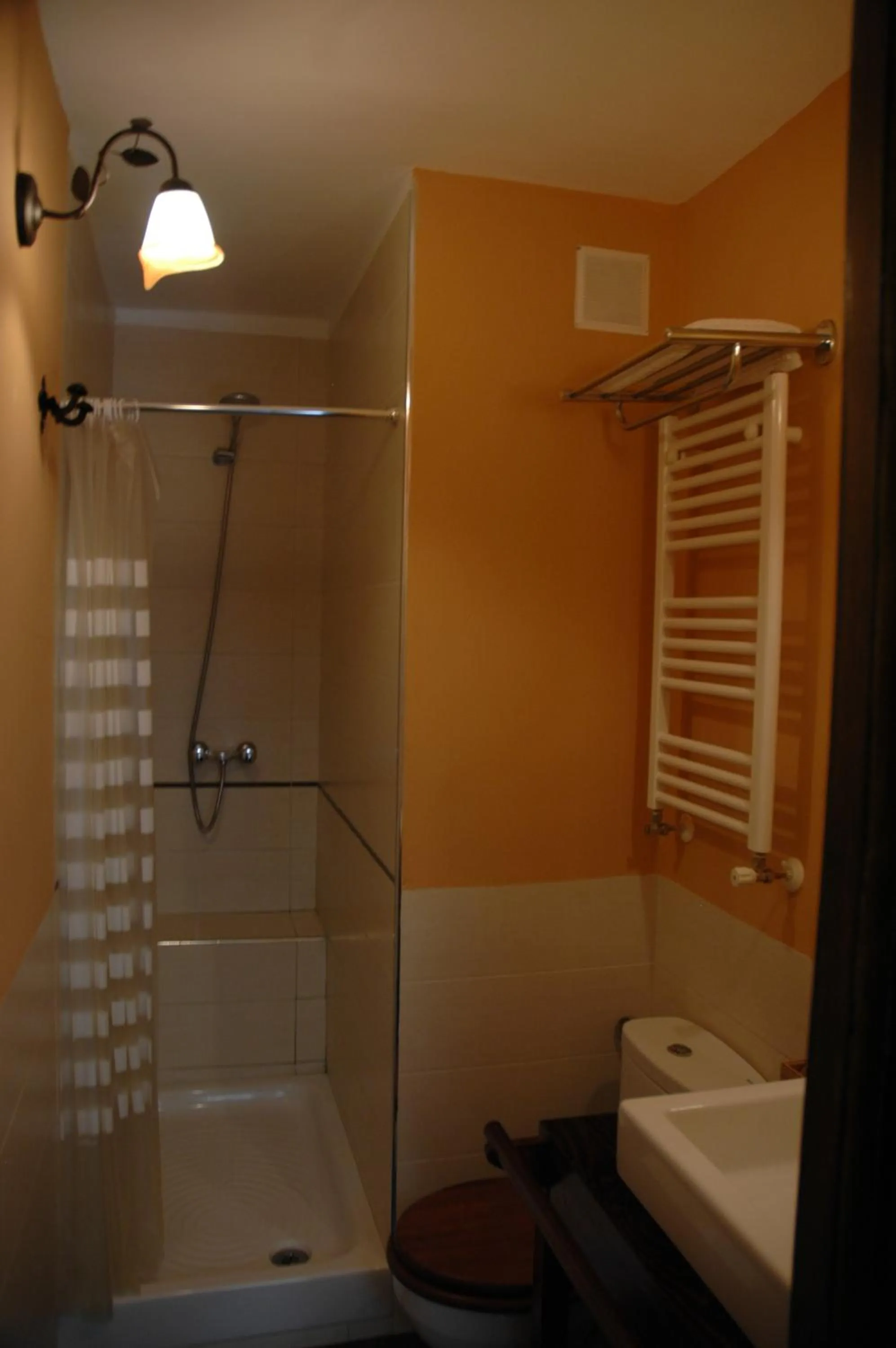 Shower in Posada Rural SPA Granja LA TEJERA de Lozoya