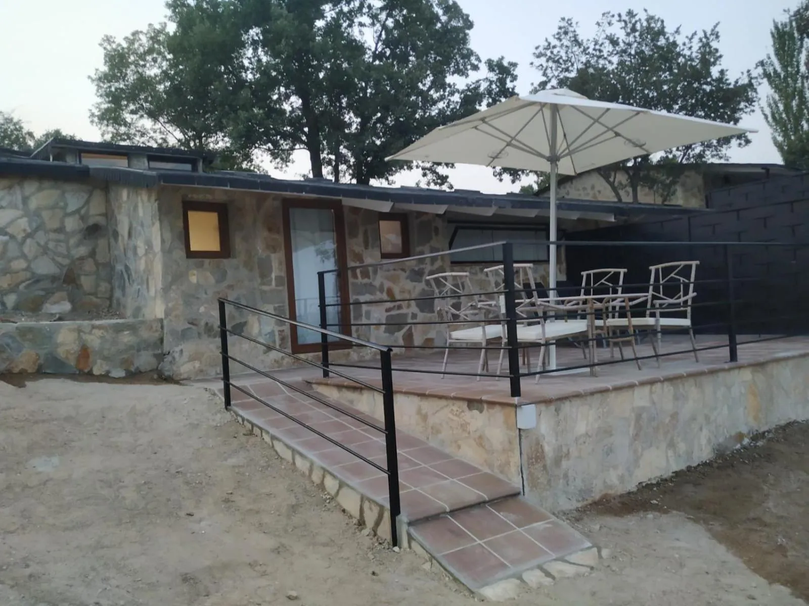 Balcony/Terrace in Posada Rural SPA Granja LA TEJERA de Lozoya