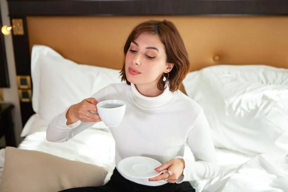 Bathroom, Bed in Royal Hotel Oran - MGallery Collection