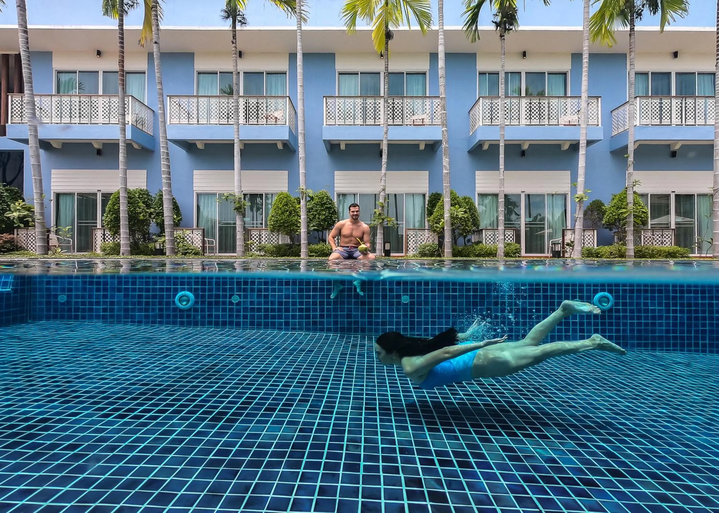 Swimming pool in Blu Marine Hua Hin Resort and Villas