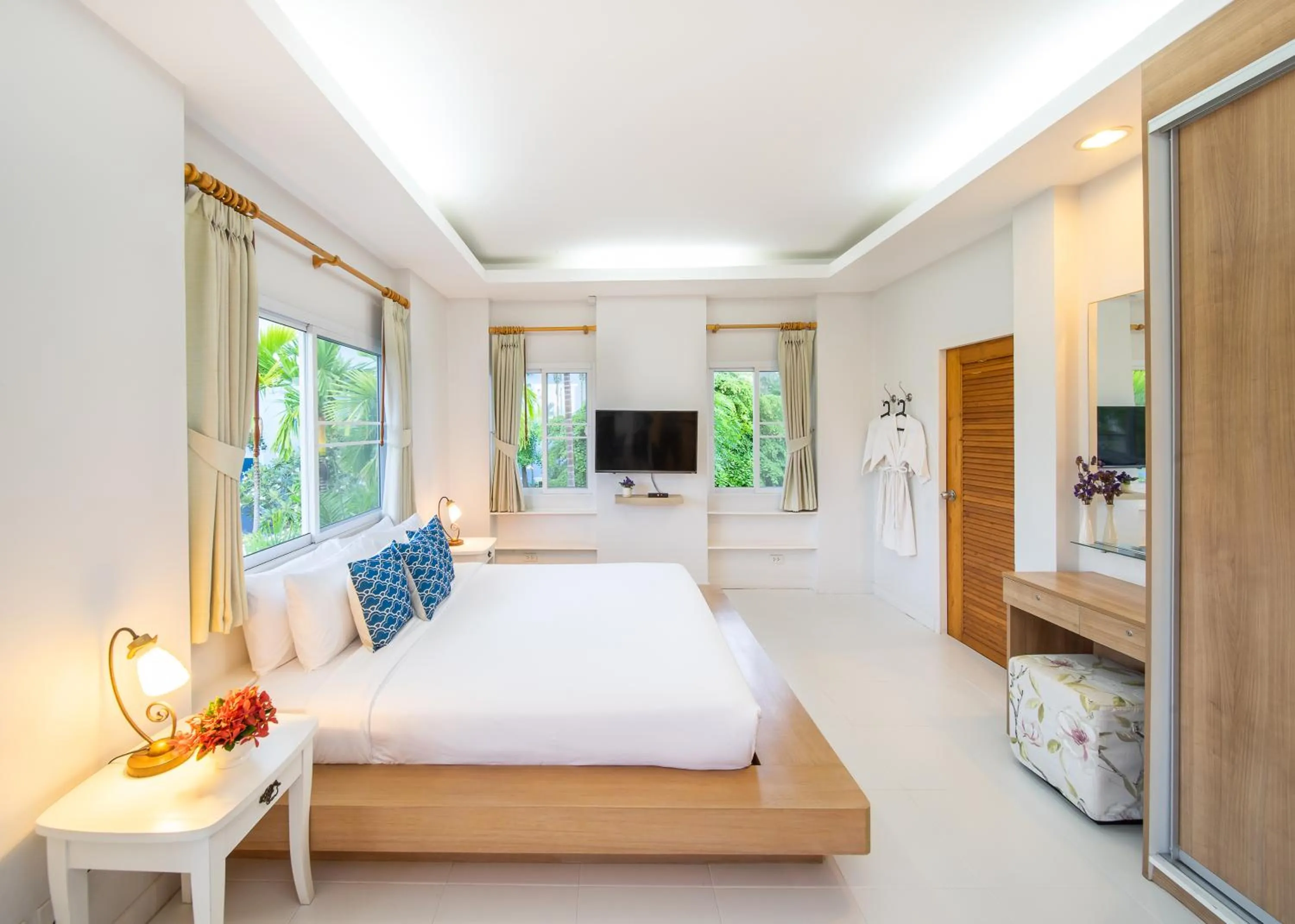 Bedroom, Bed in Blu Marine Hua Hin Resort and Villas