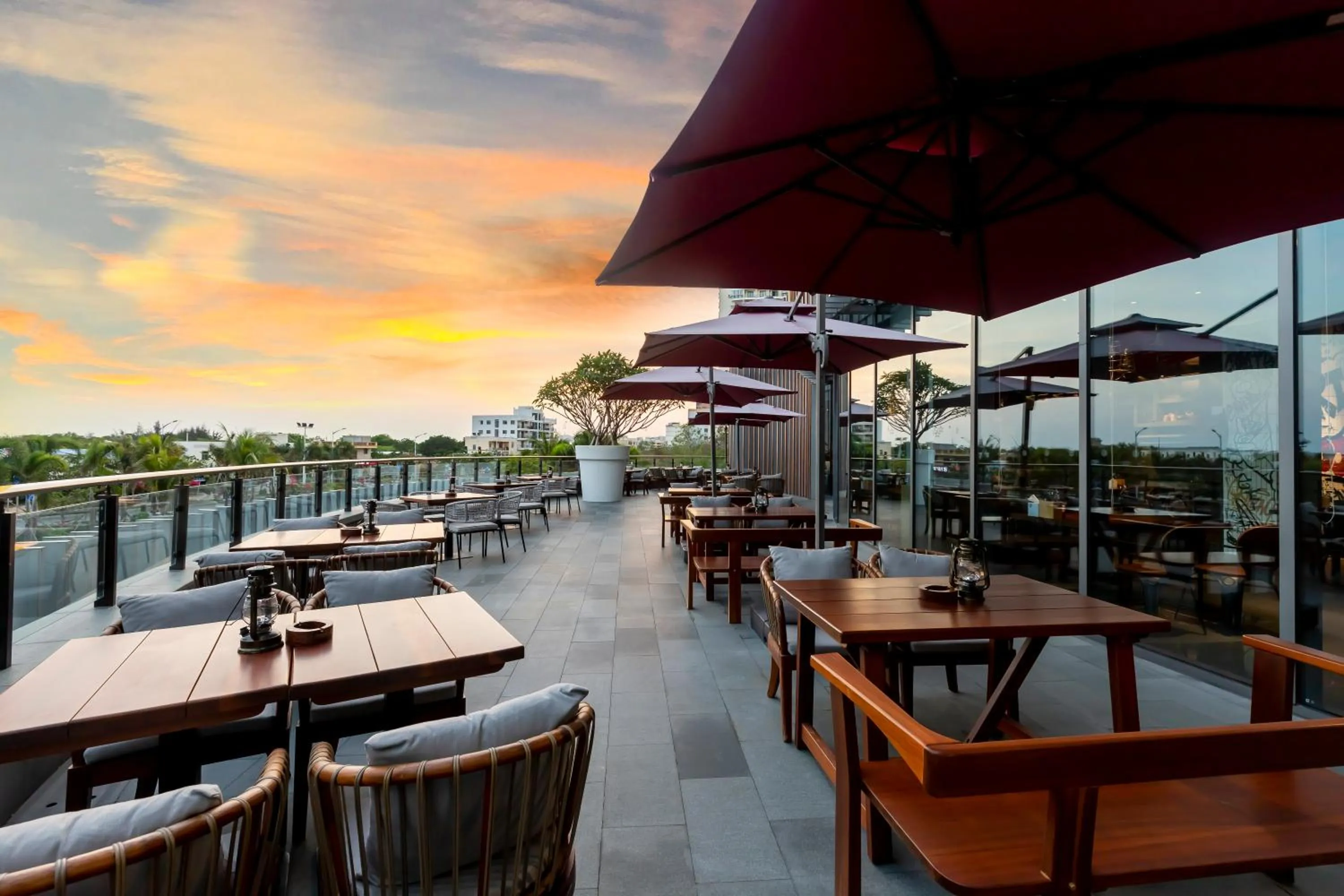 Balcony/Terrace in Oakwood Apartments Sanya