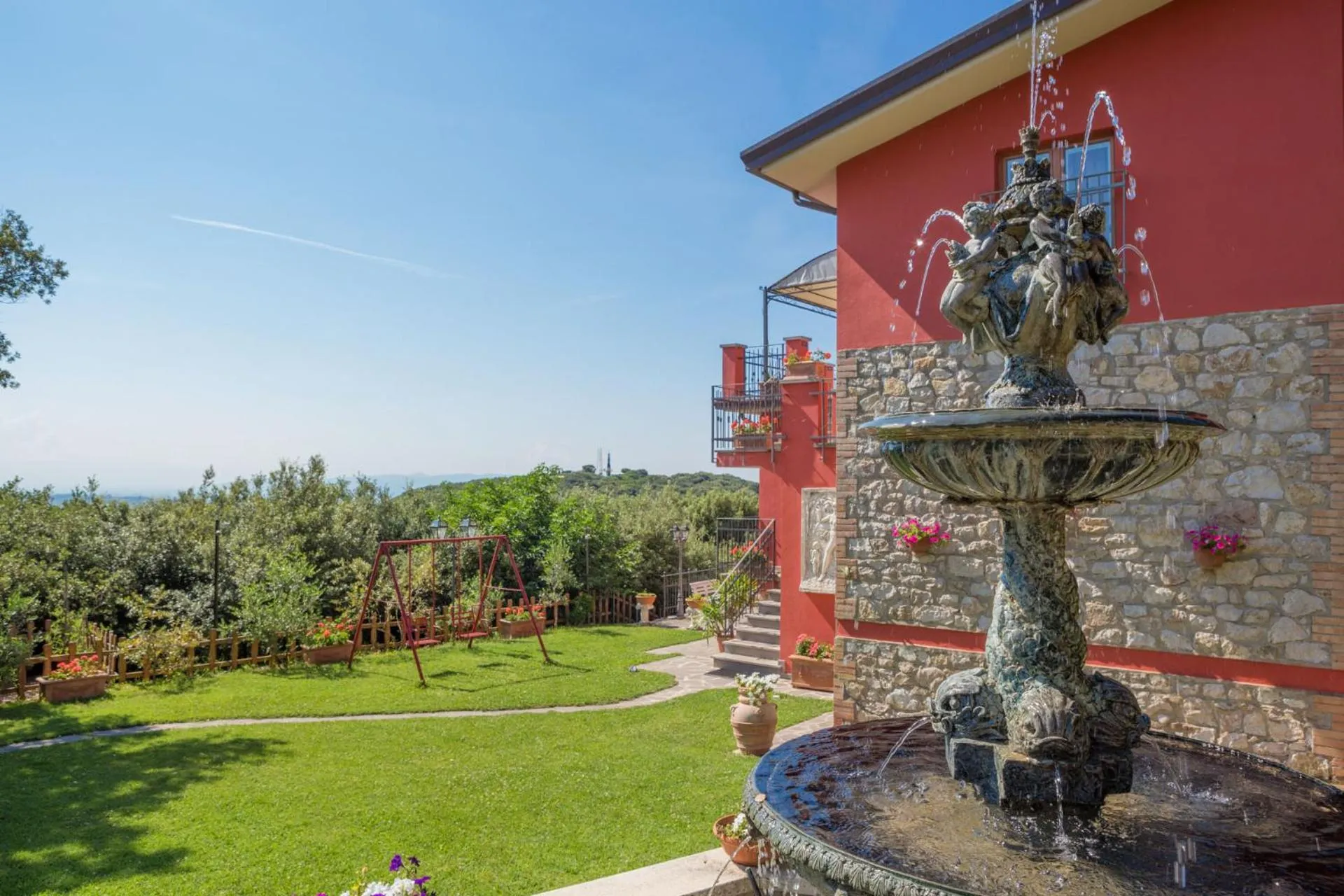 Garden view in B&B Spring