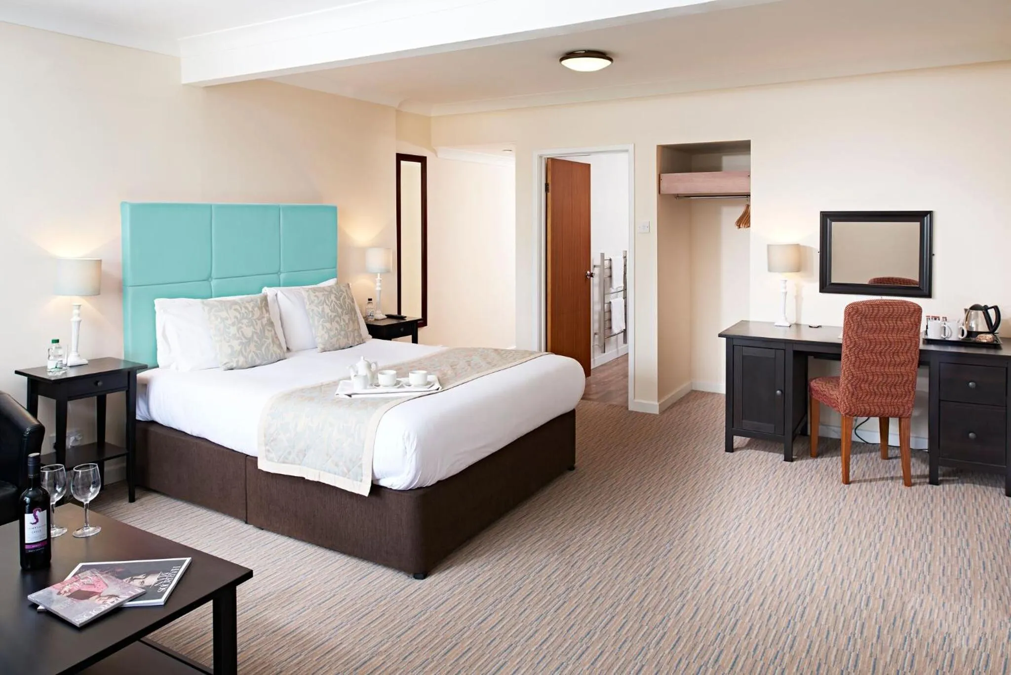 River view, Bed in The Bridge House; BW Signature Collection