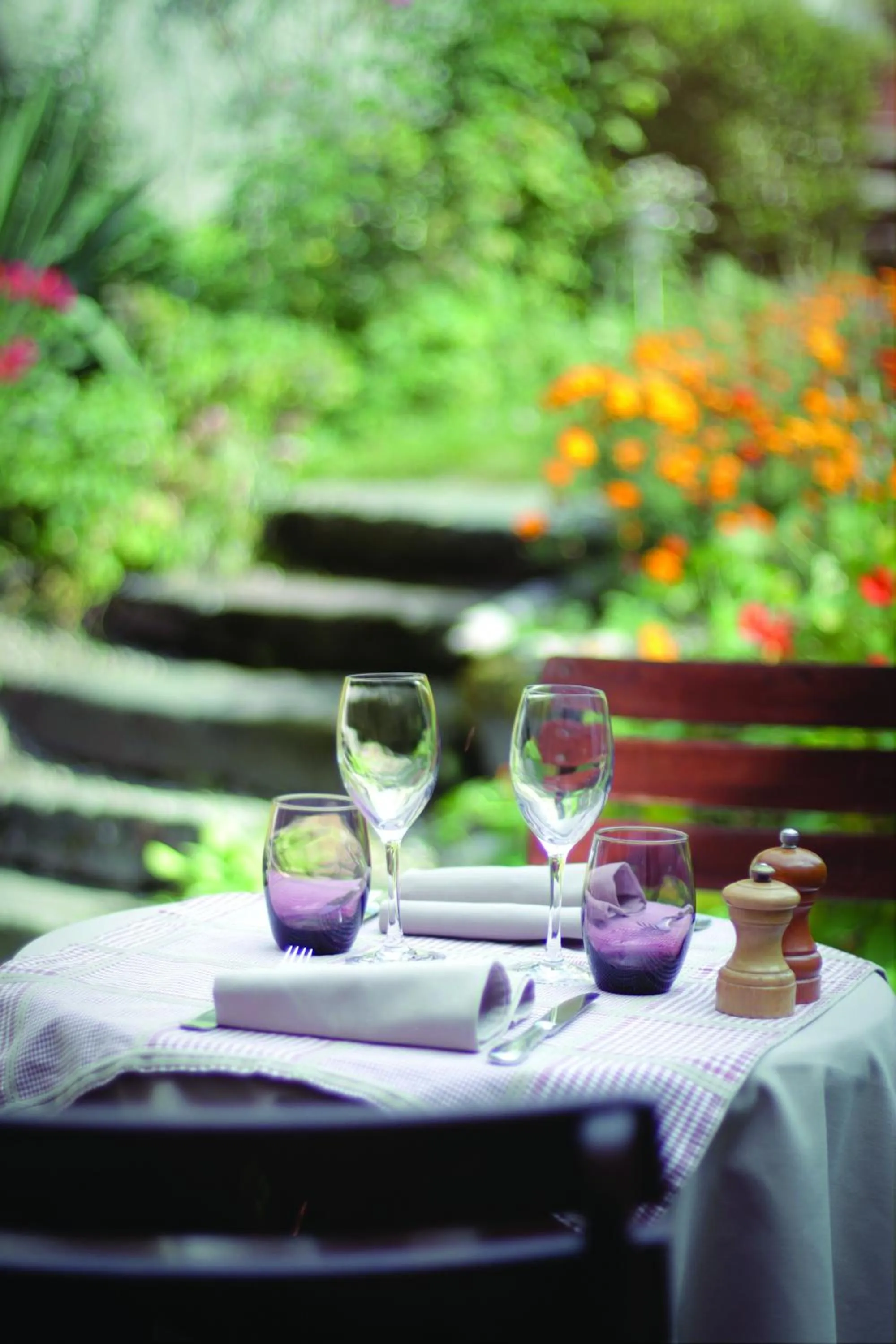 Patio in Auberge d'Anthy