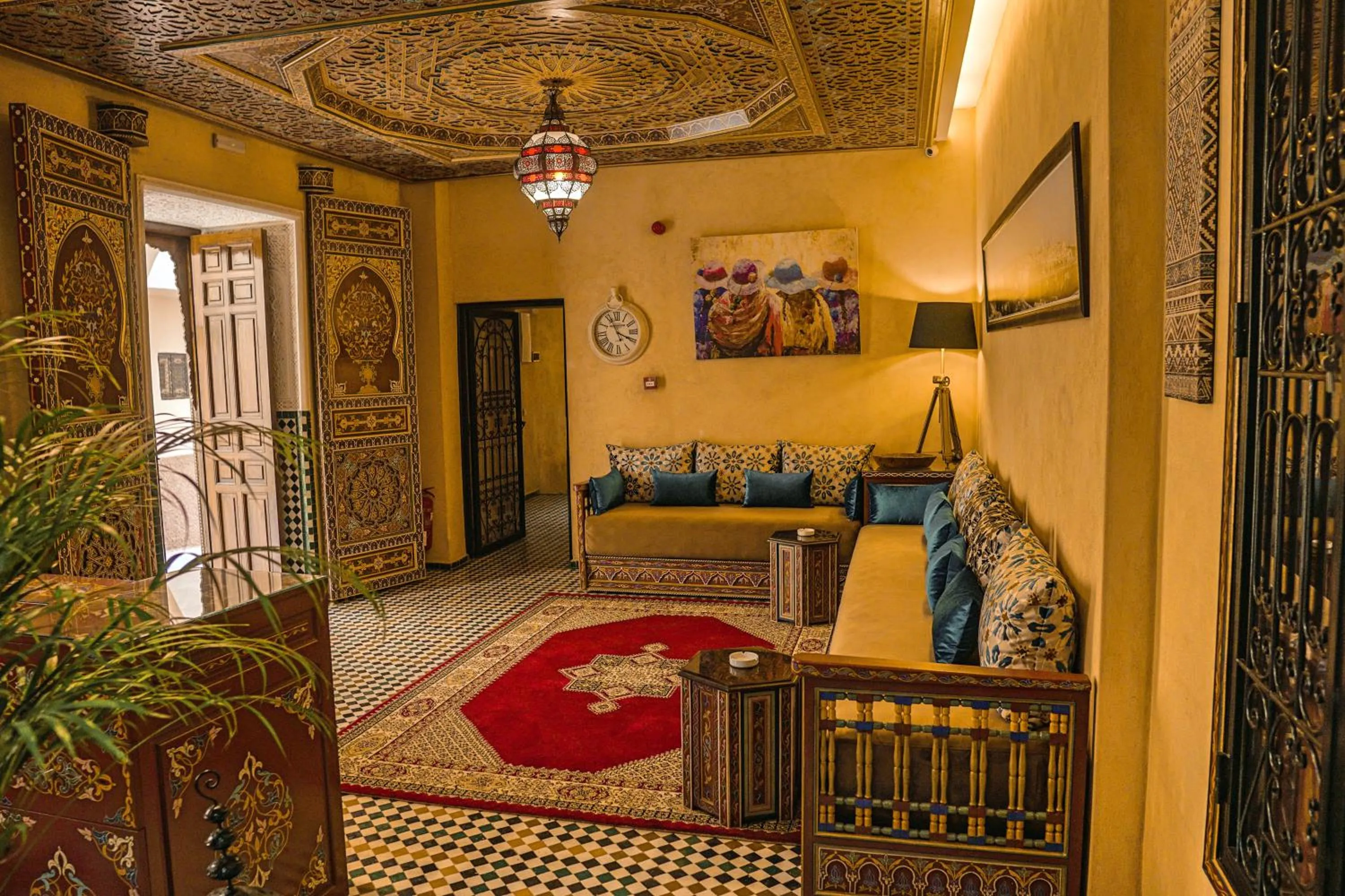 Communal lounge/ TV room in Riad Zidania