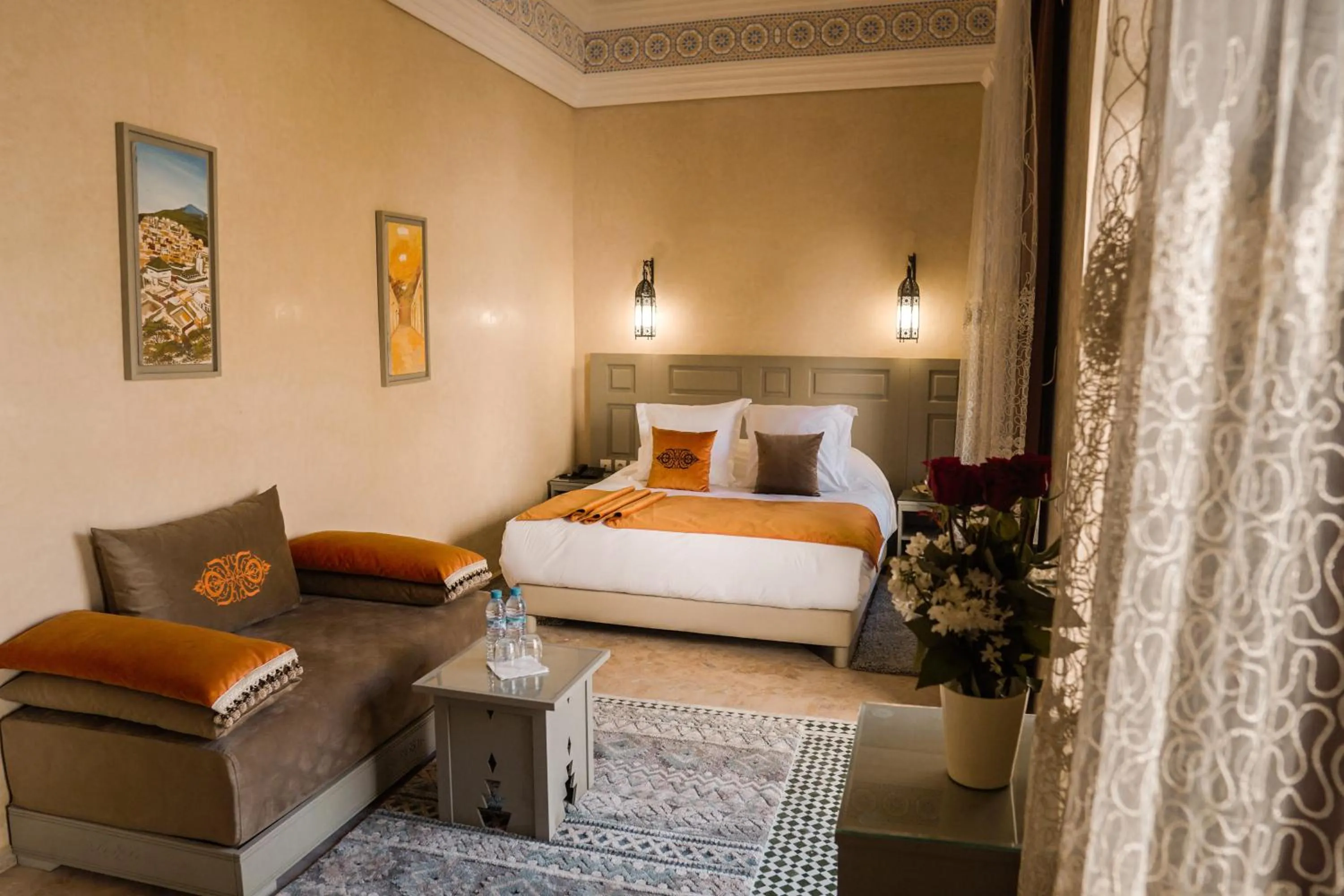 Bed in Riad Zidania