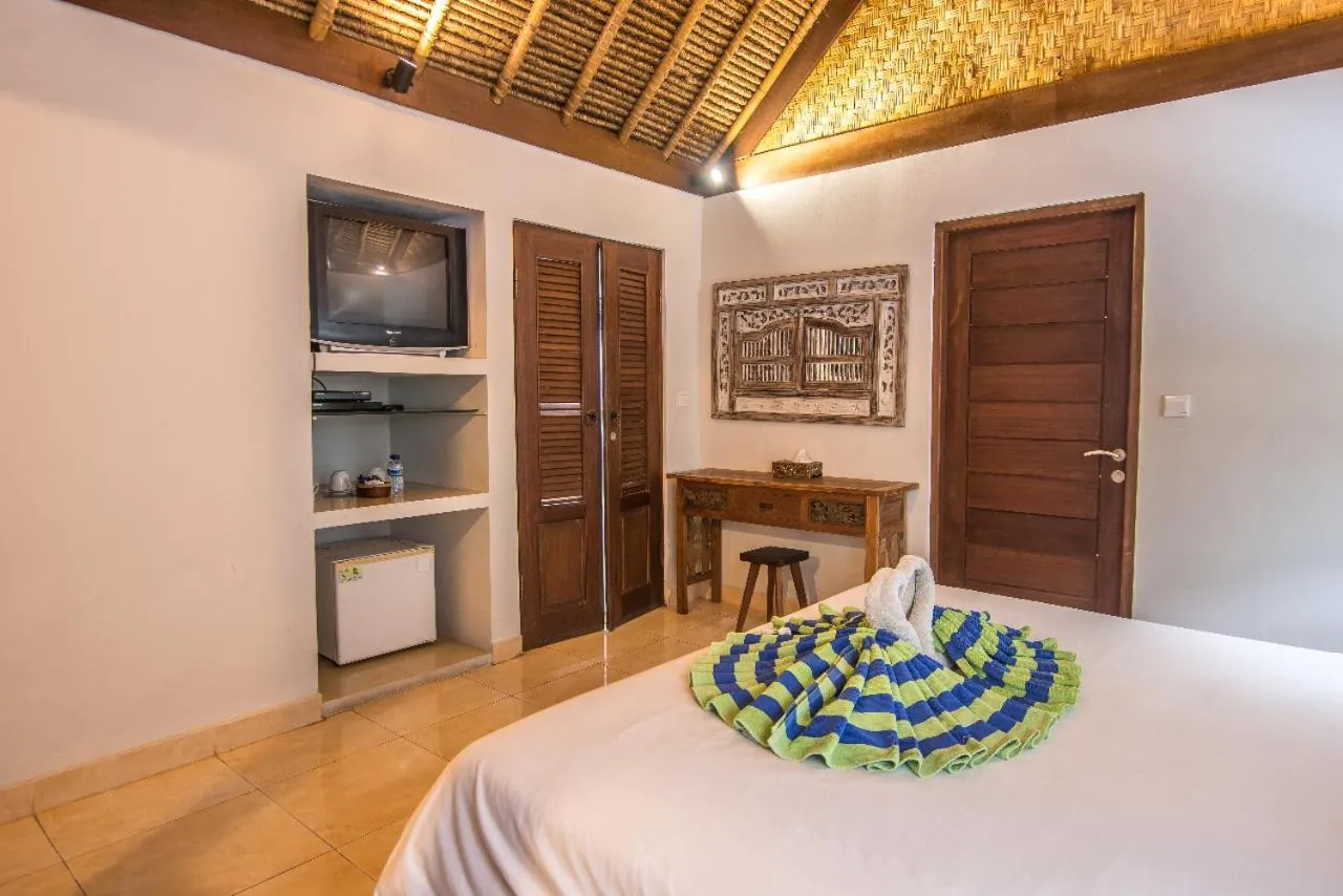 Bed in Bali Santi Bungalows