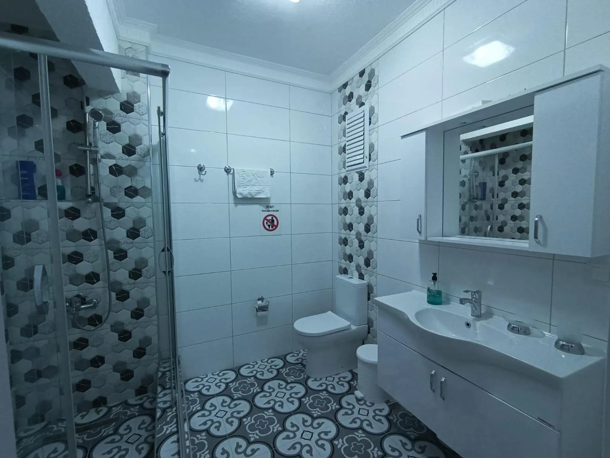 Shower in Little Palace Blue Apartment