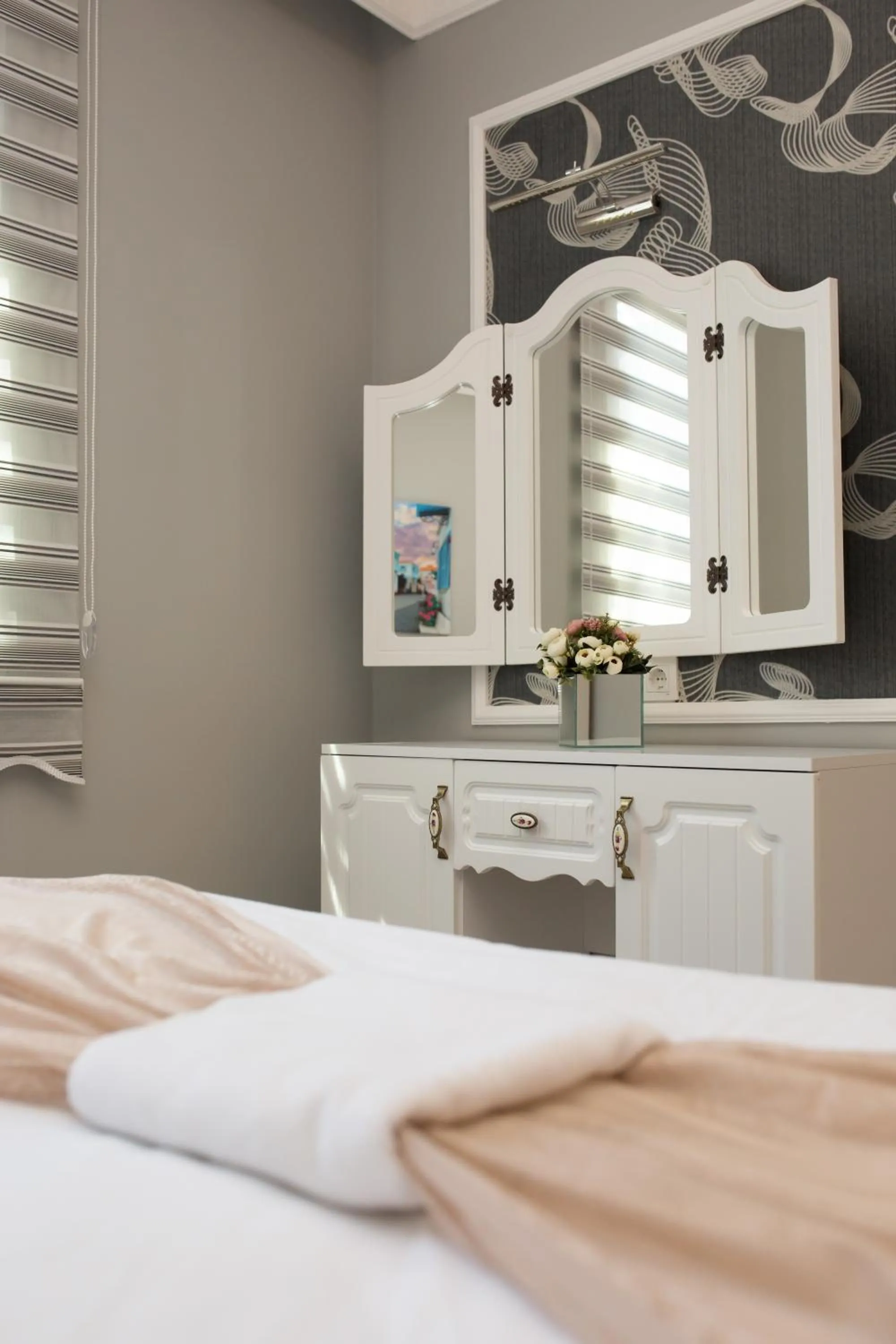 Bed in Little Palace Blue Apartment