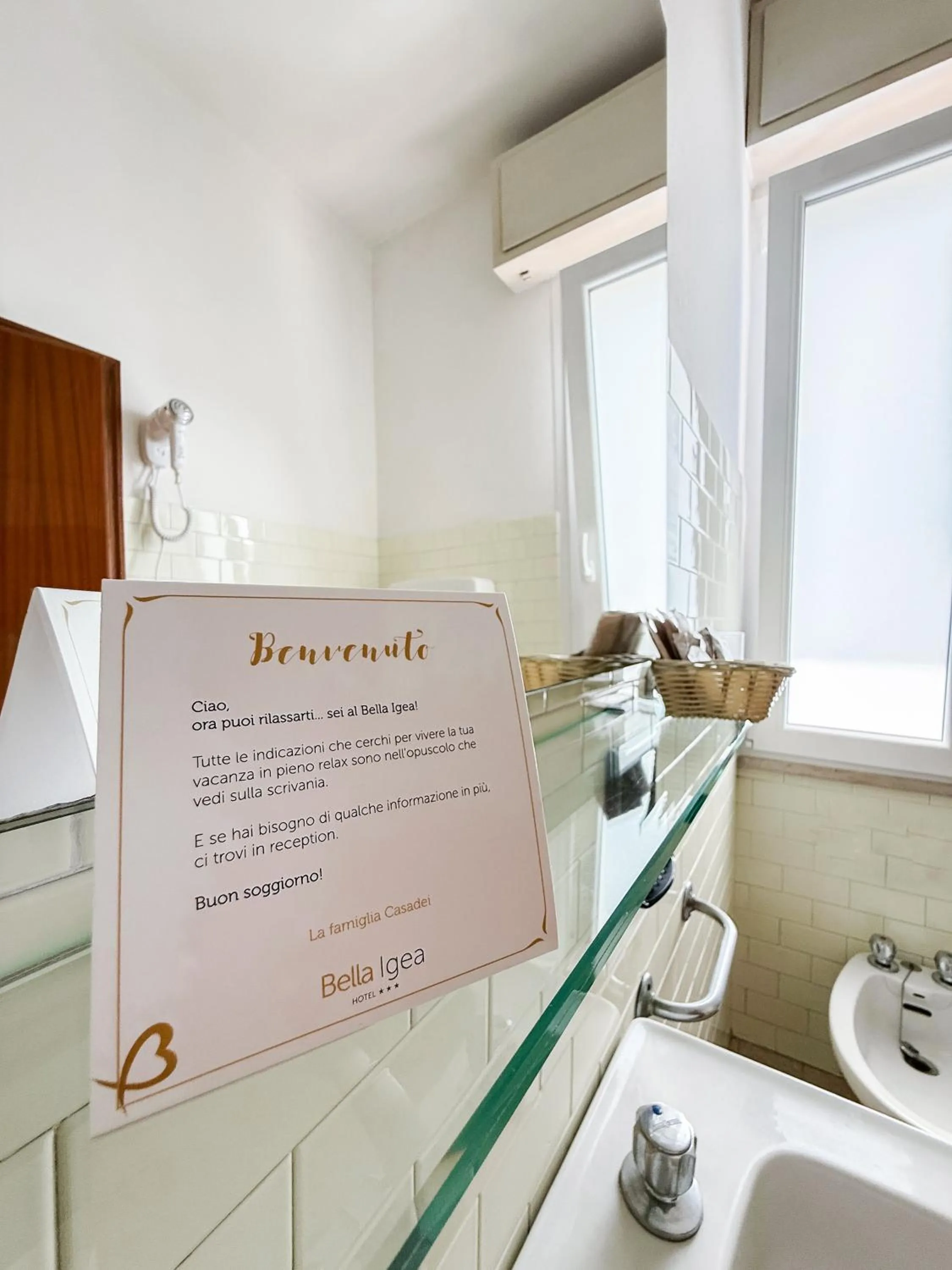 Bathroom in Hotel Bella Igea
