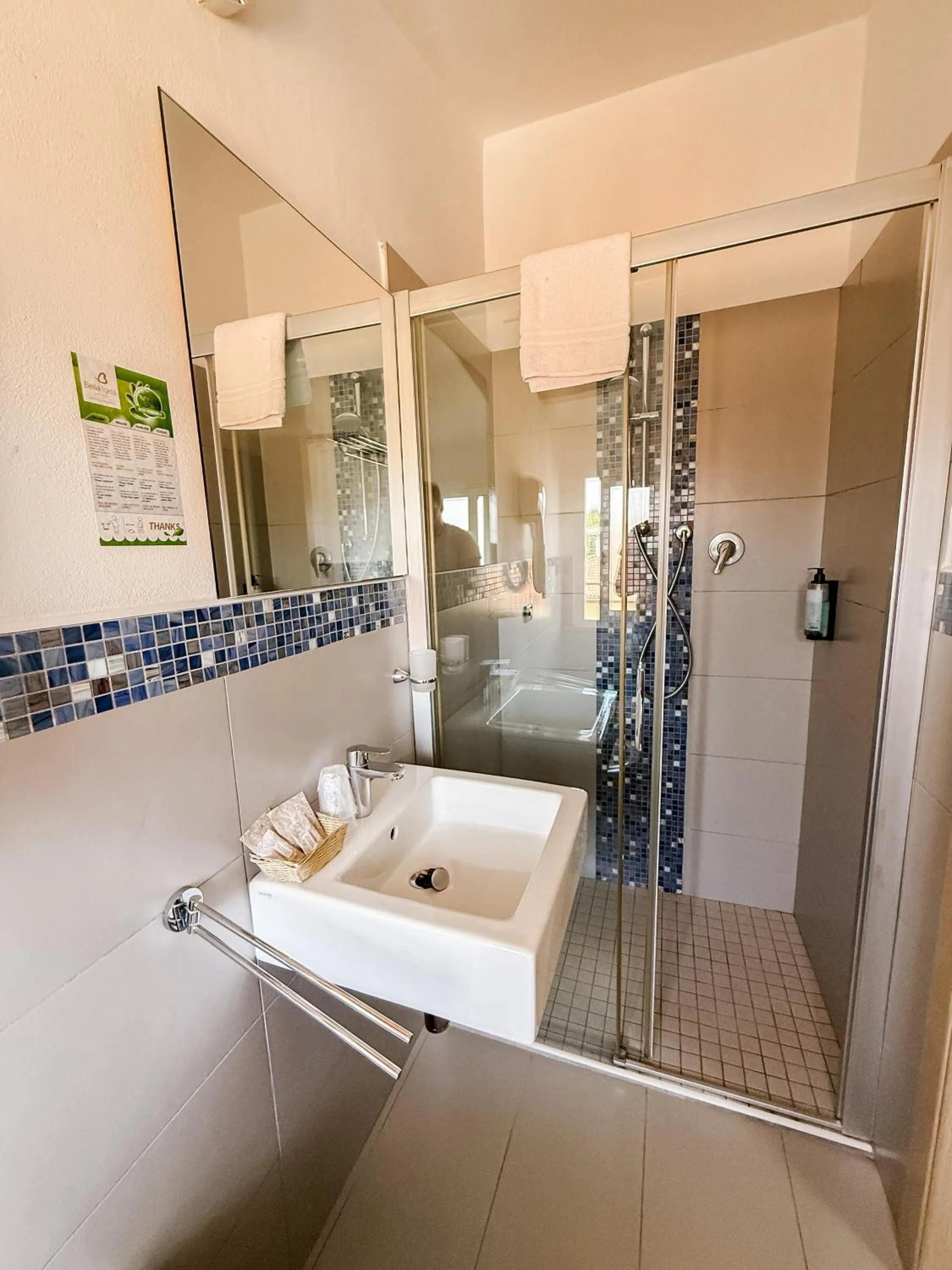 Shower in Hotel Bella Igea