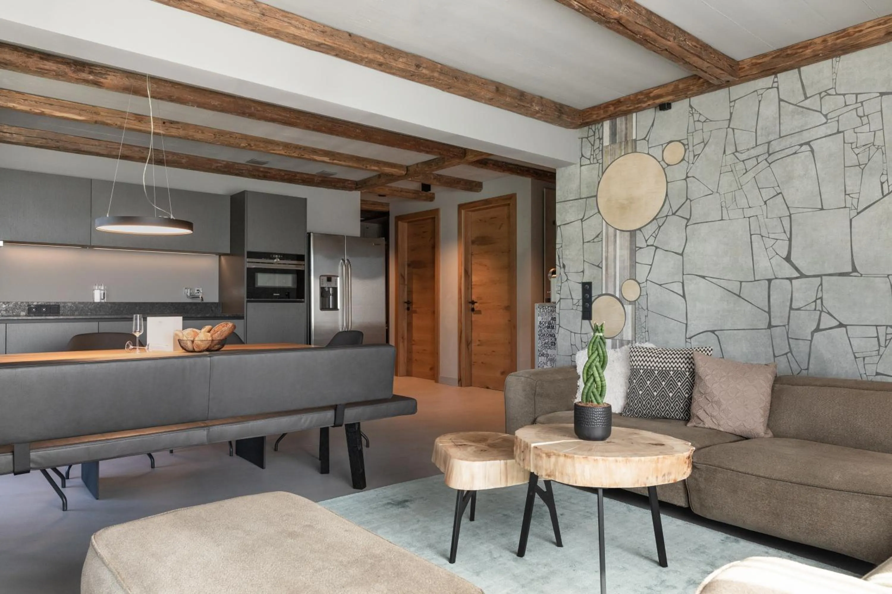 Living room in GOING TRIPLE A apartments WEST