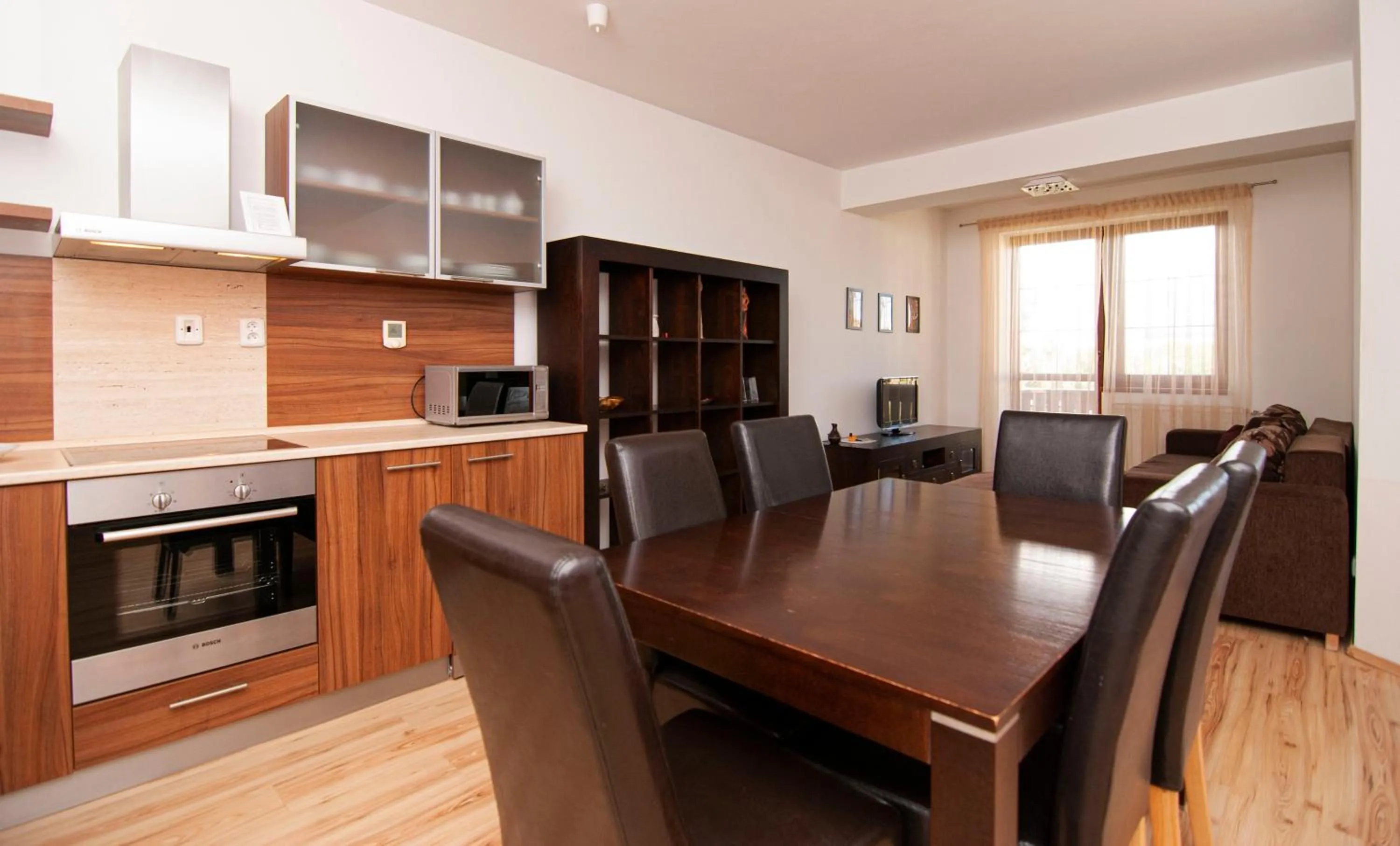 Kitchen or kitchenette in Apartmany Sileas