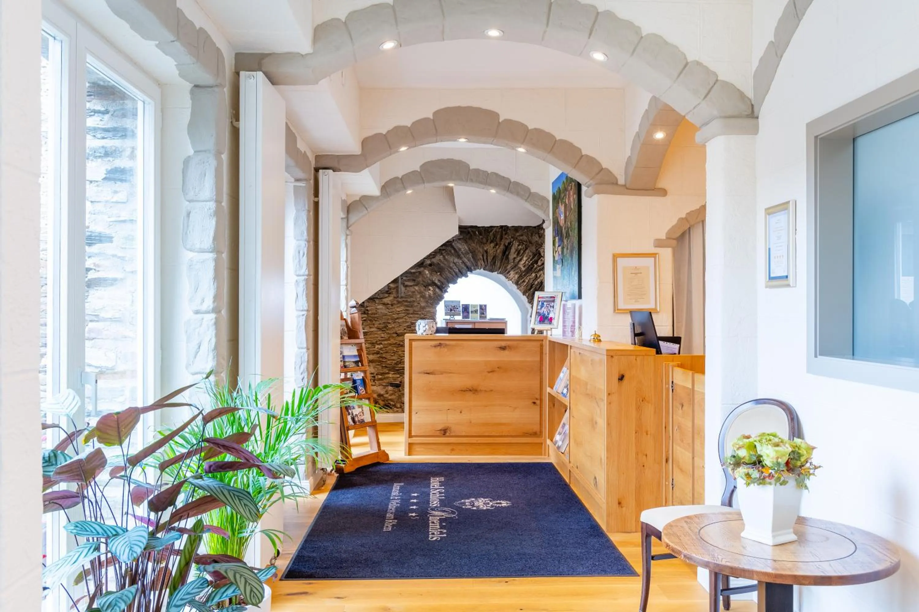 Lobby or reception in Hotel Schloss Rheinfels