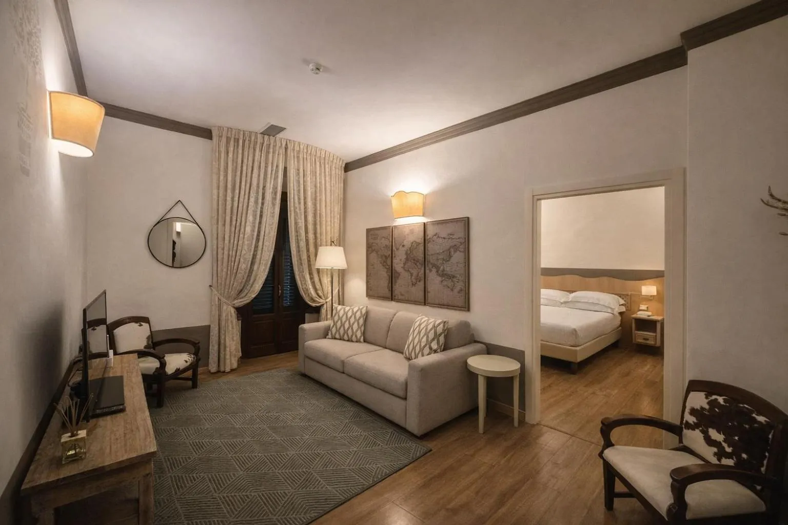 Living room, Bed in Albergo Le Terme