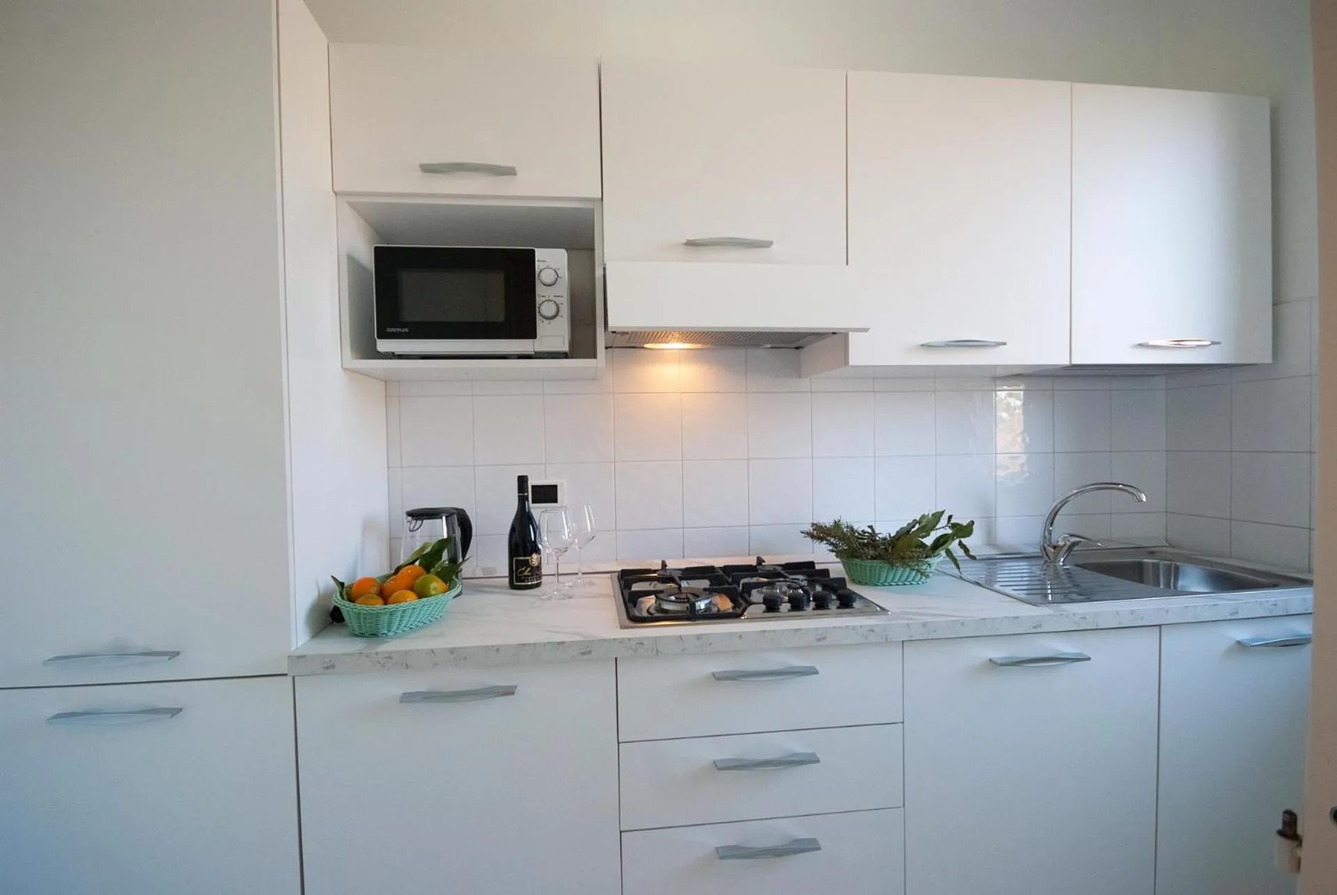 Kitchen or kitchenette in Hotel Residence Villa San Giovanni
