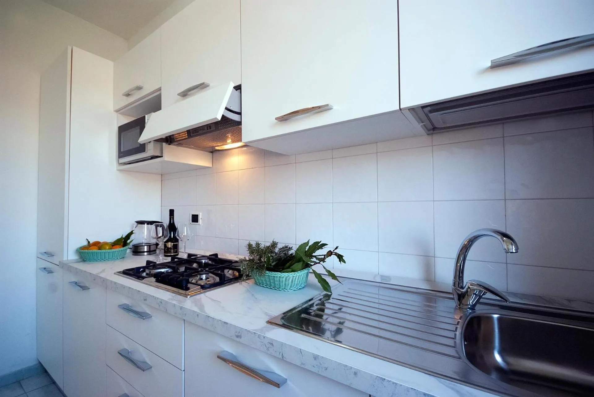 Kitchen or kitchenette in Hotel Residence Villa San Giovanni