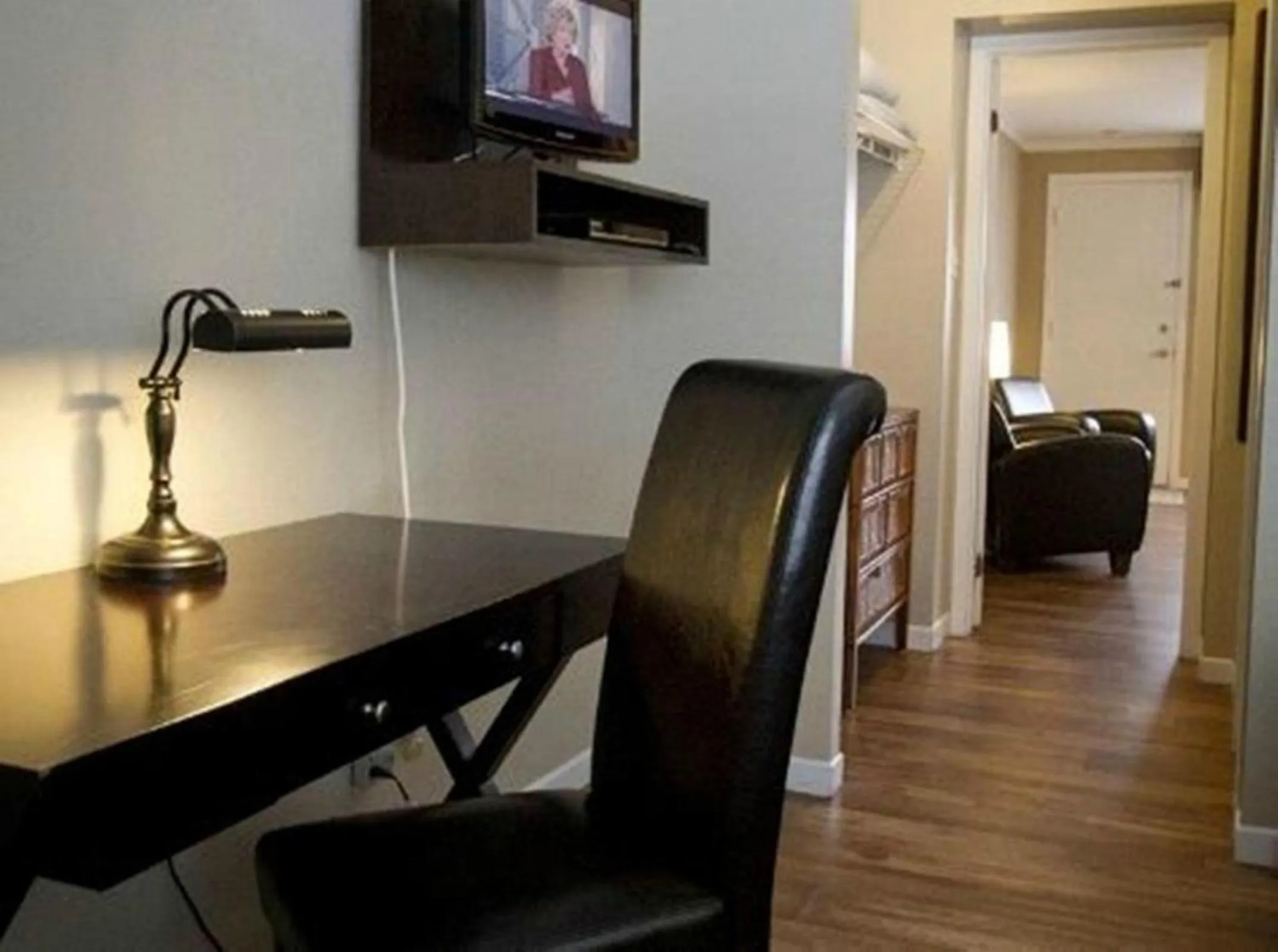 Seating area in Studiotel Bromont