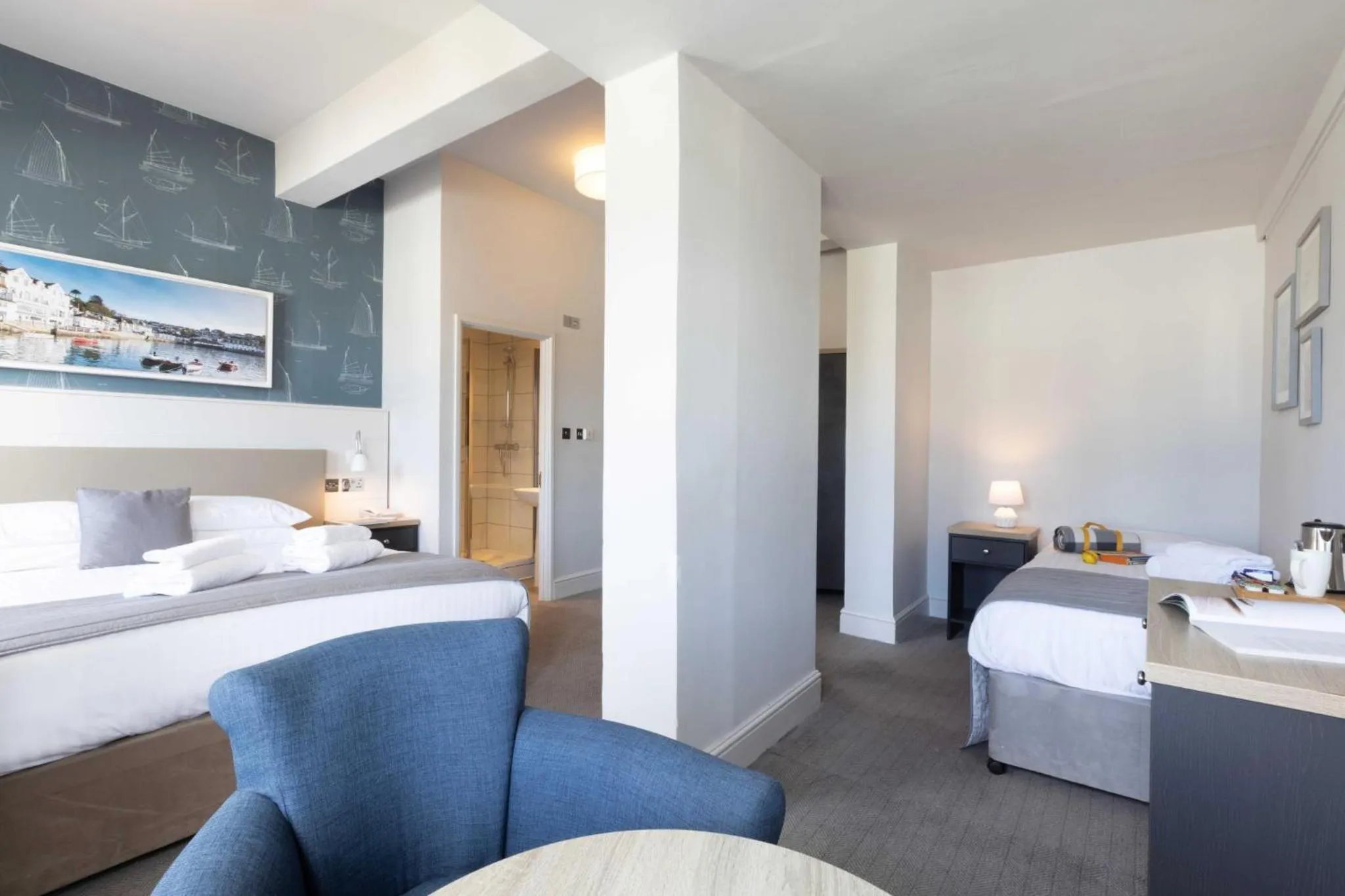 Family in Ship and Castle Hotel