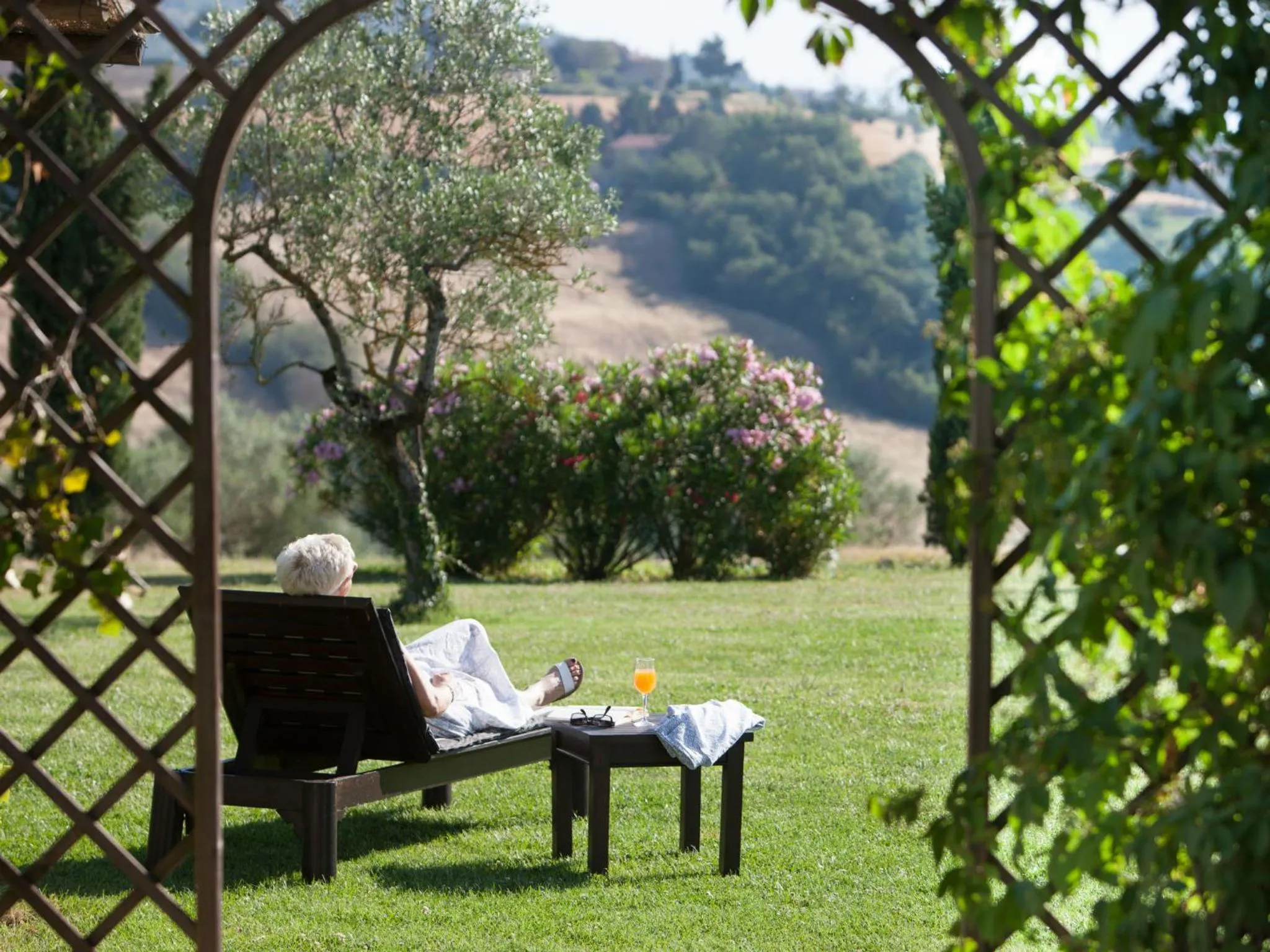 Garden view in Tenuta Di Canonica