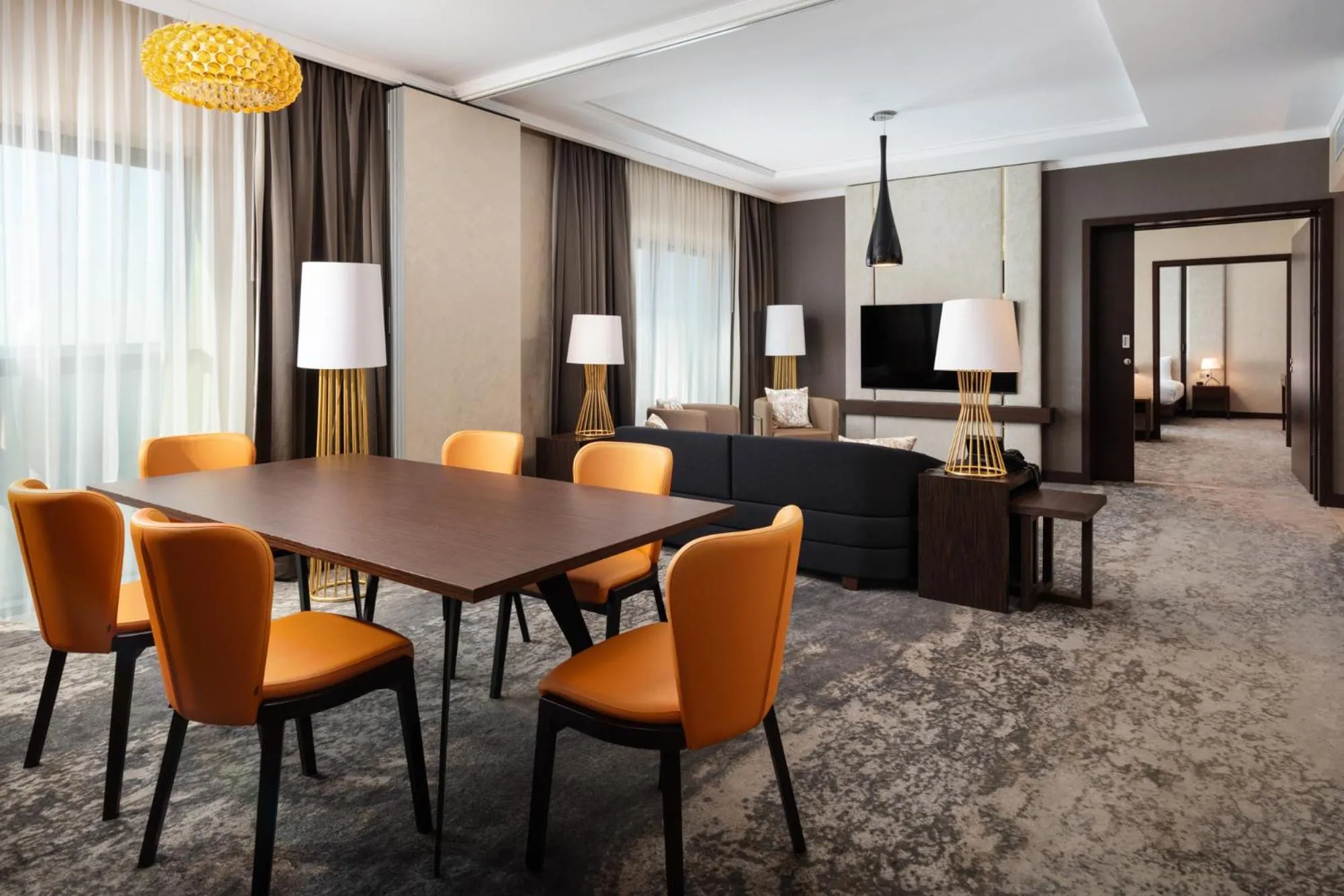 Living room in DoubleTree by Hilton Łódź