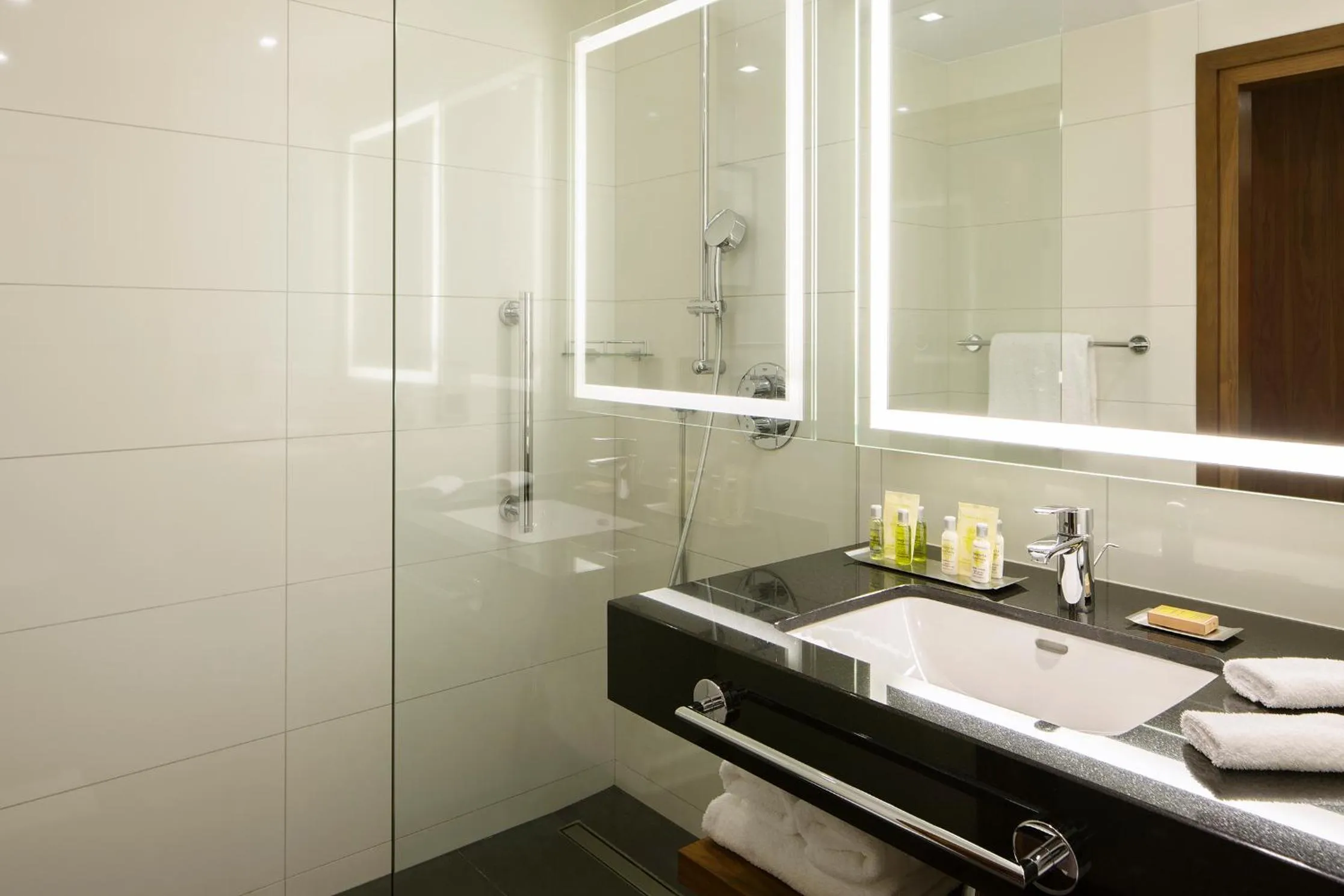 Shower in DoubleTree by Hilton Łódź