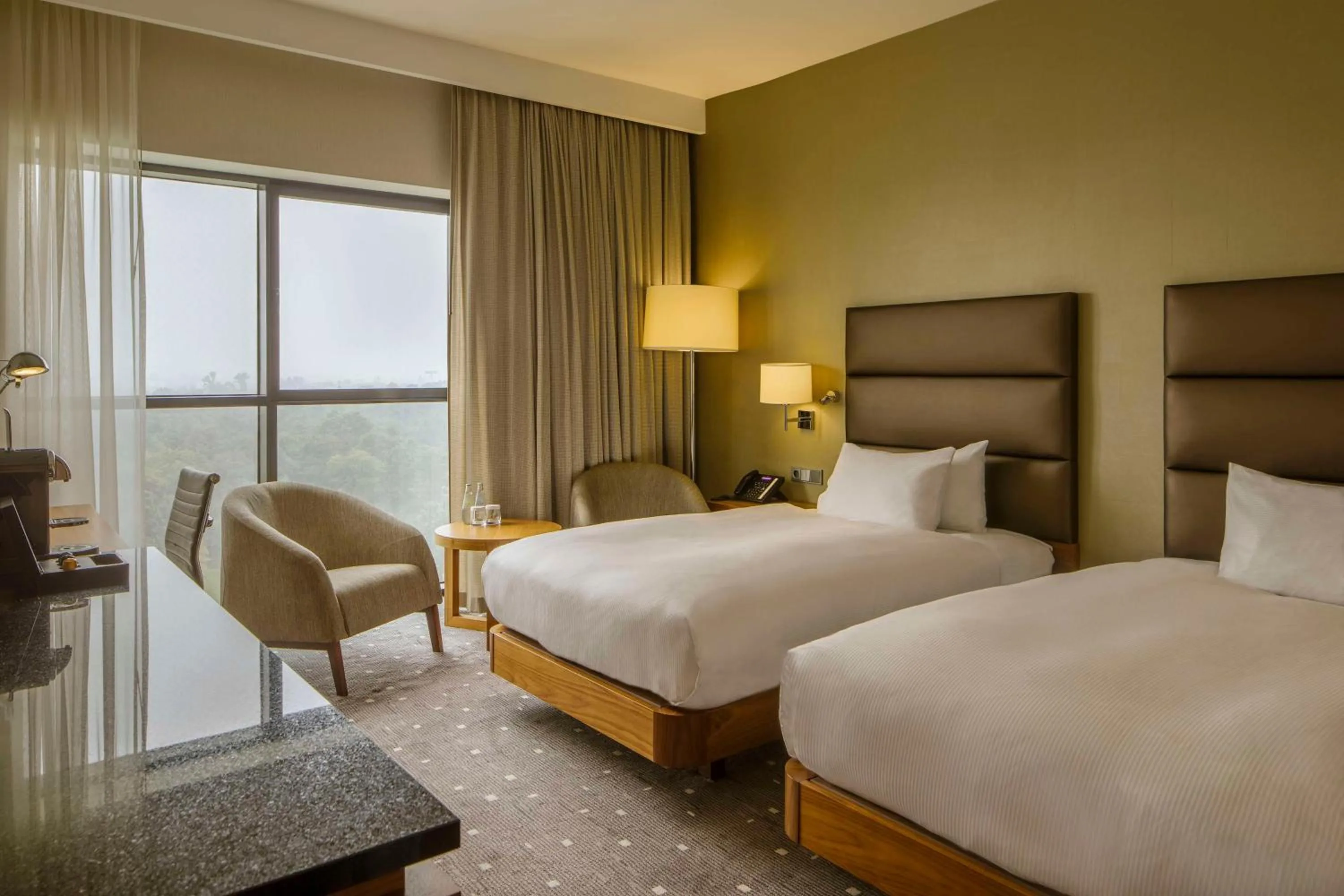 Bed in DoubleTree by Hilton Łódź