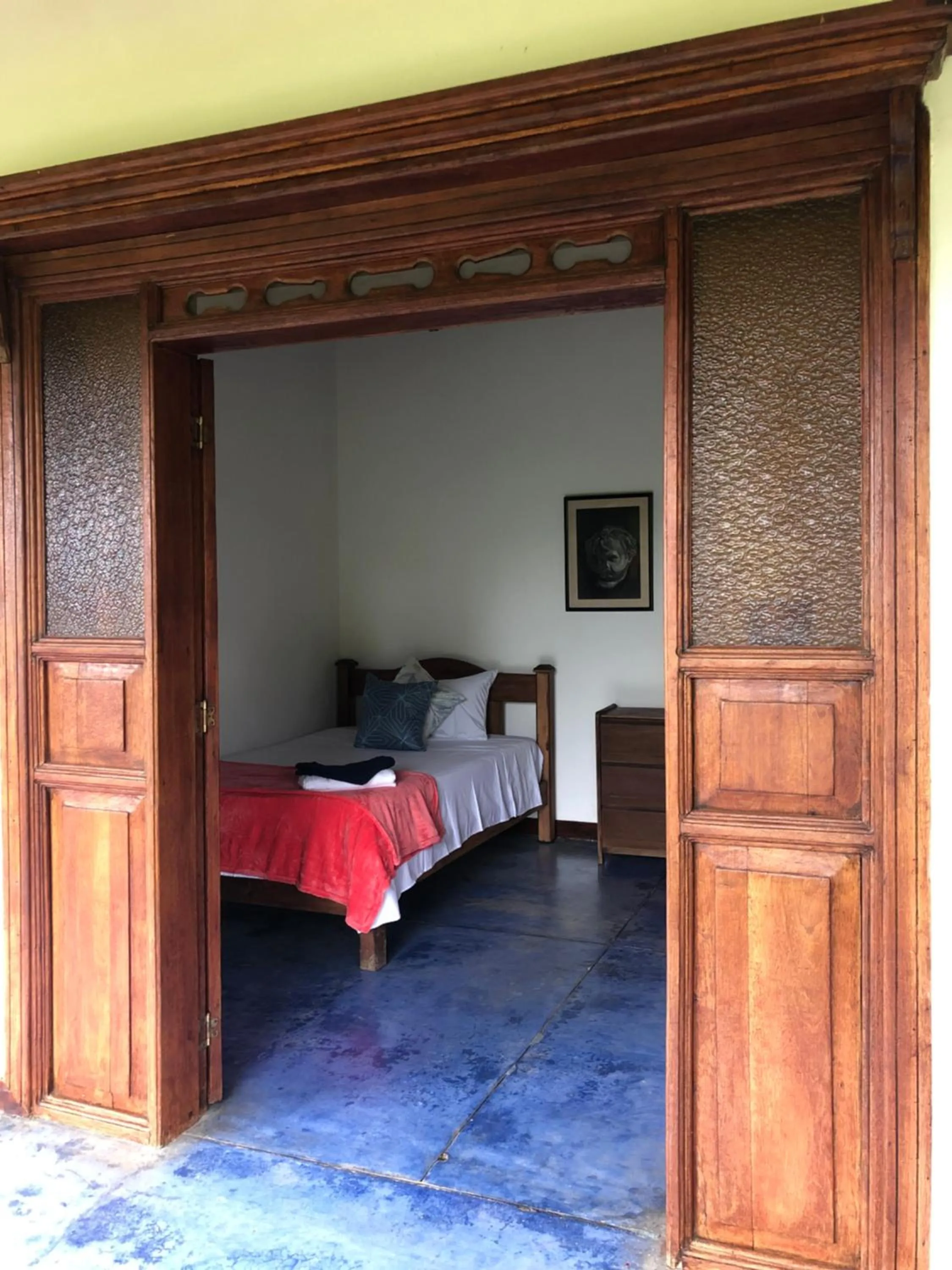 Bed in Finca Hotel Brasilia