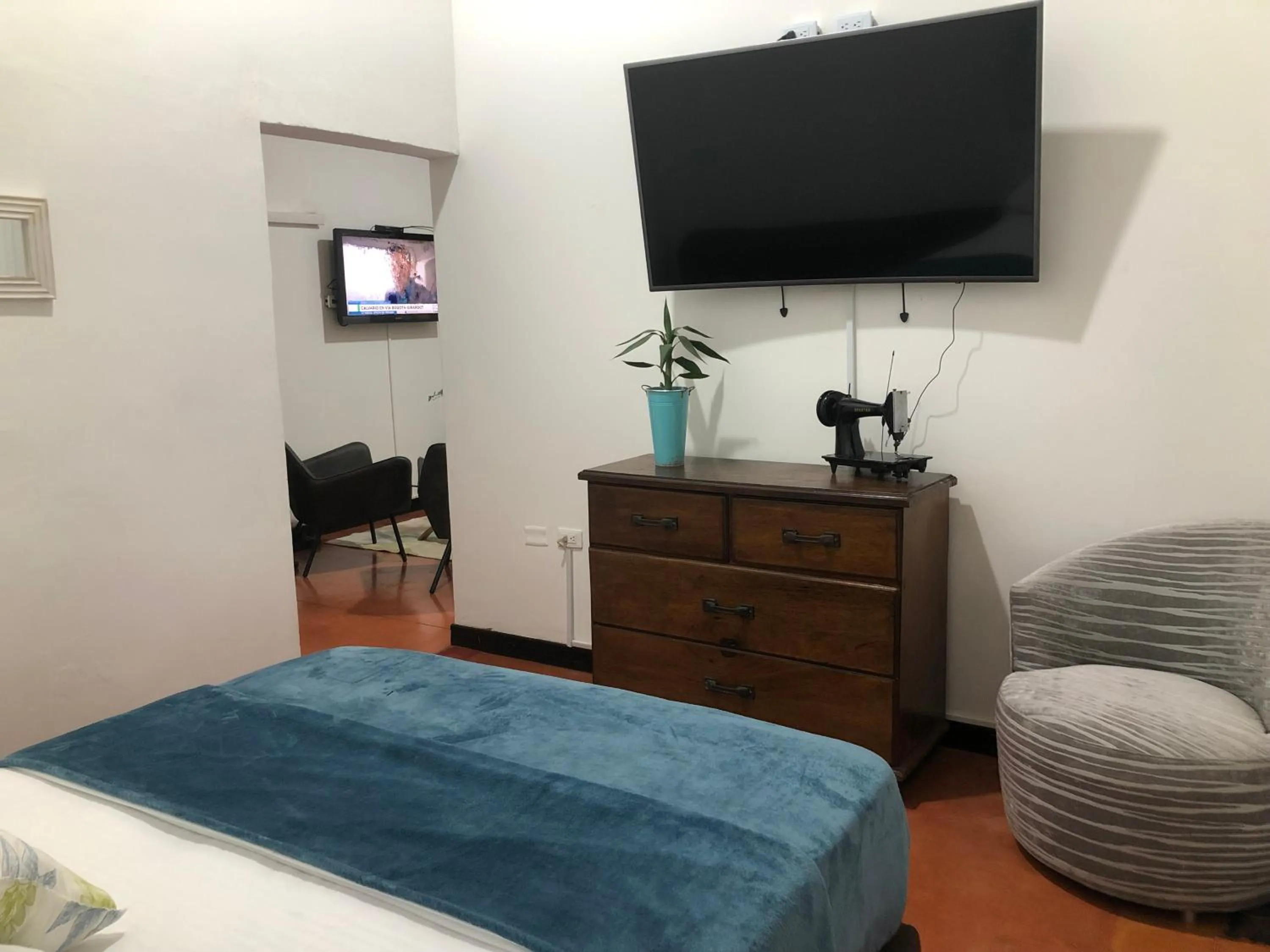 Bed in Finca Hotel Brasilia