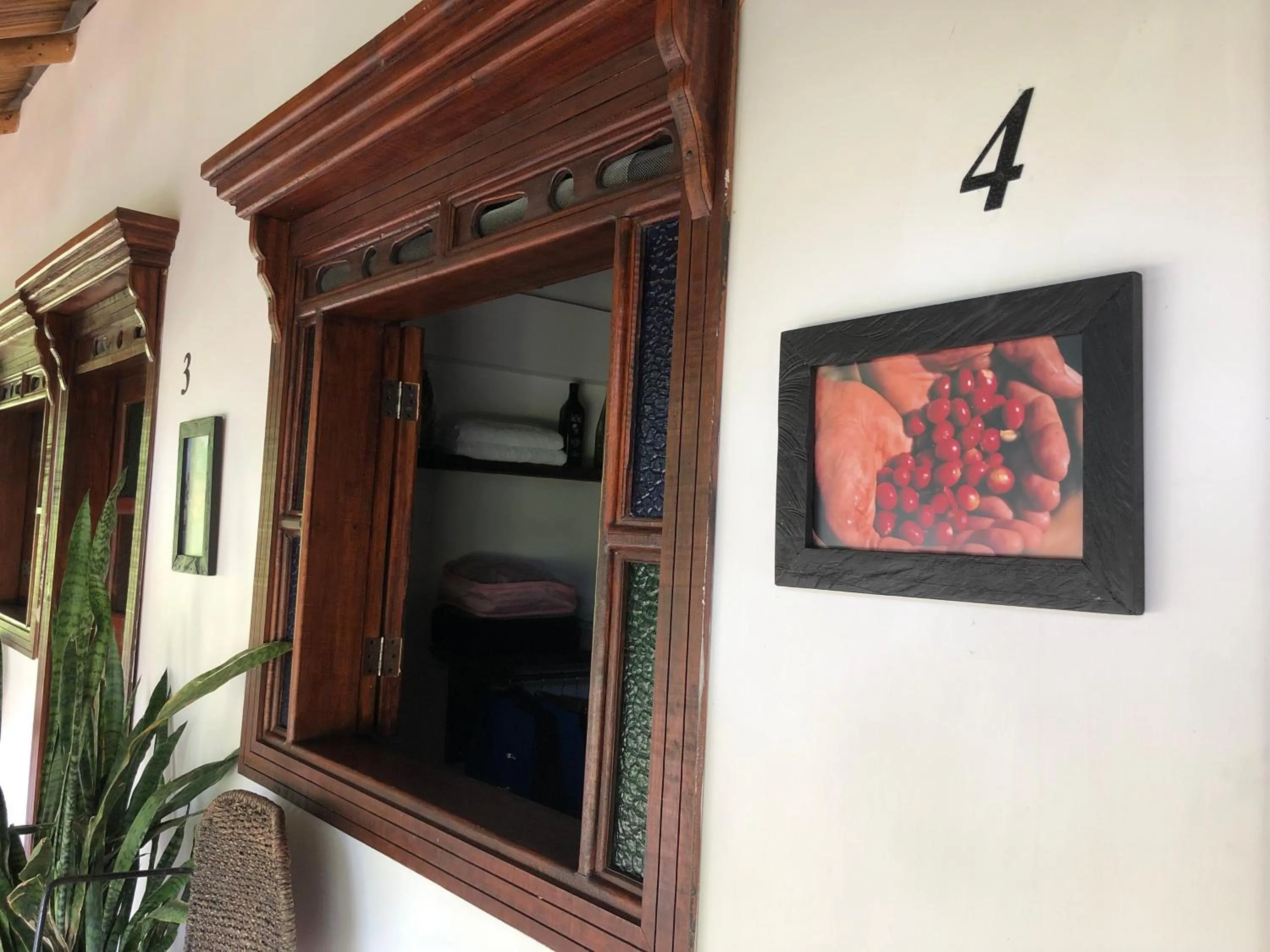 Decorative detail in Finca Hotel Brasilia