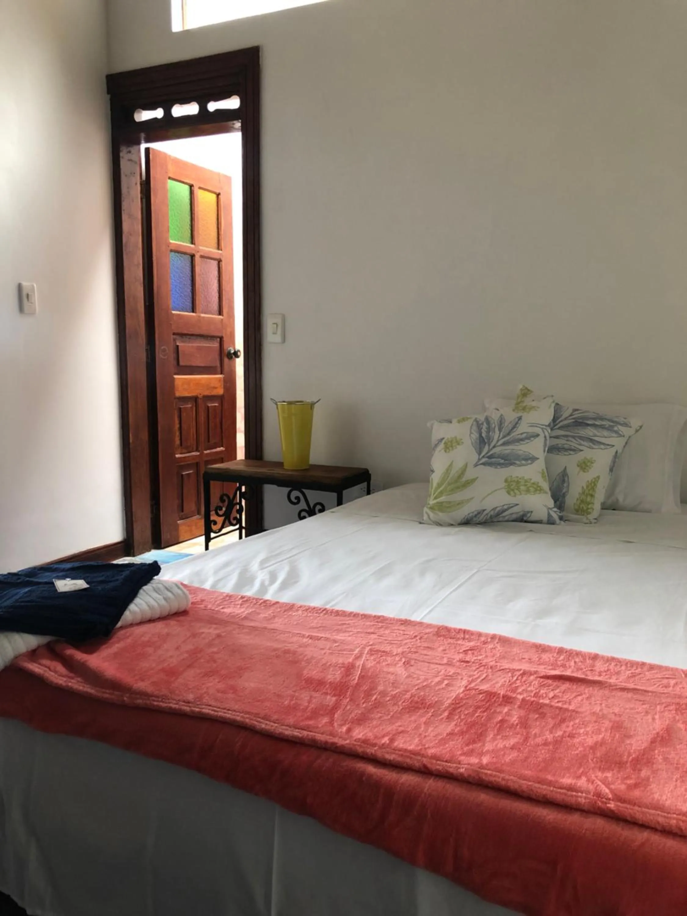 Bed in Finca Hotel Brasilia