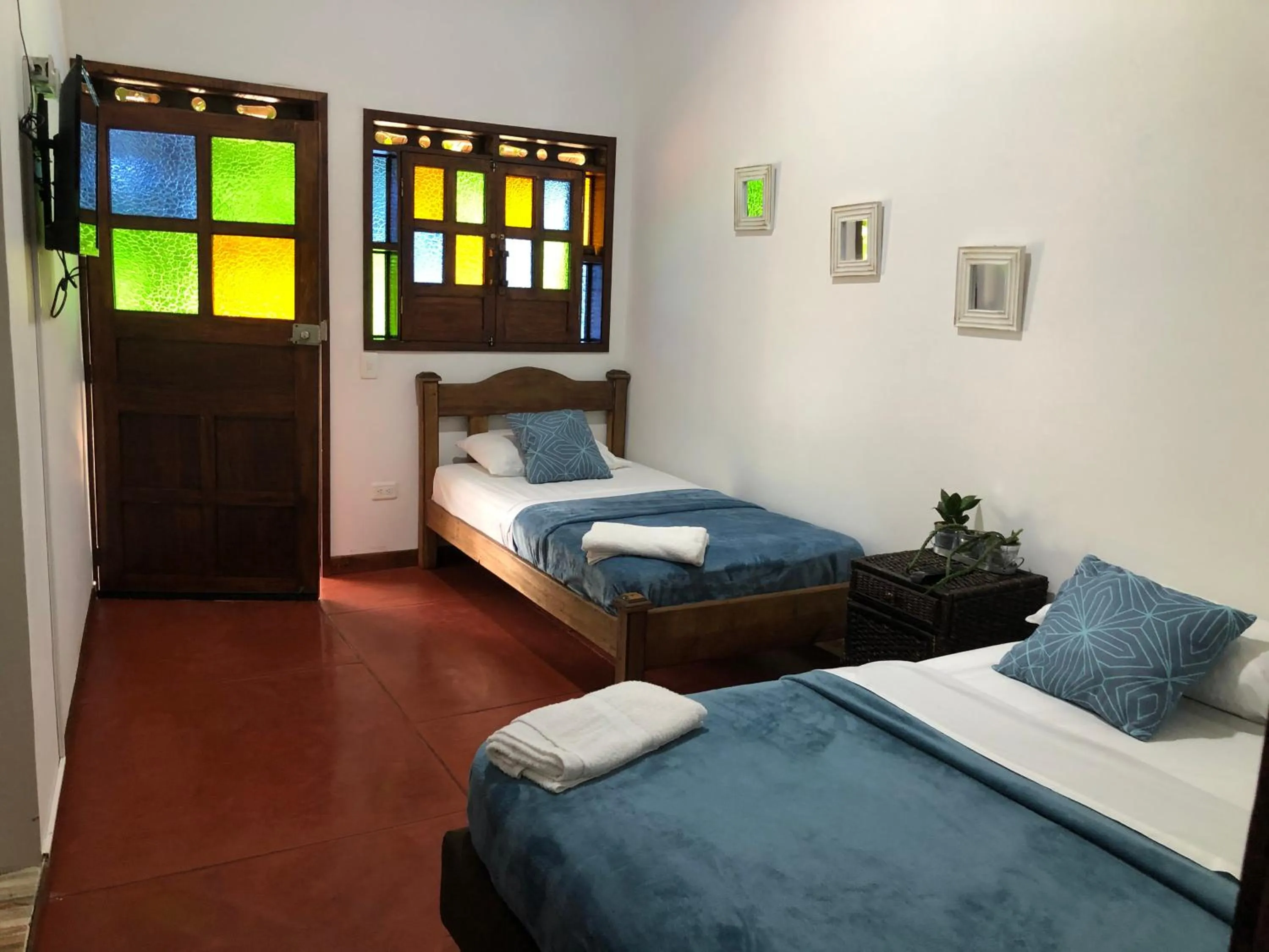 Bed in Finca Hotel Brasilia