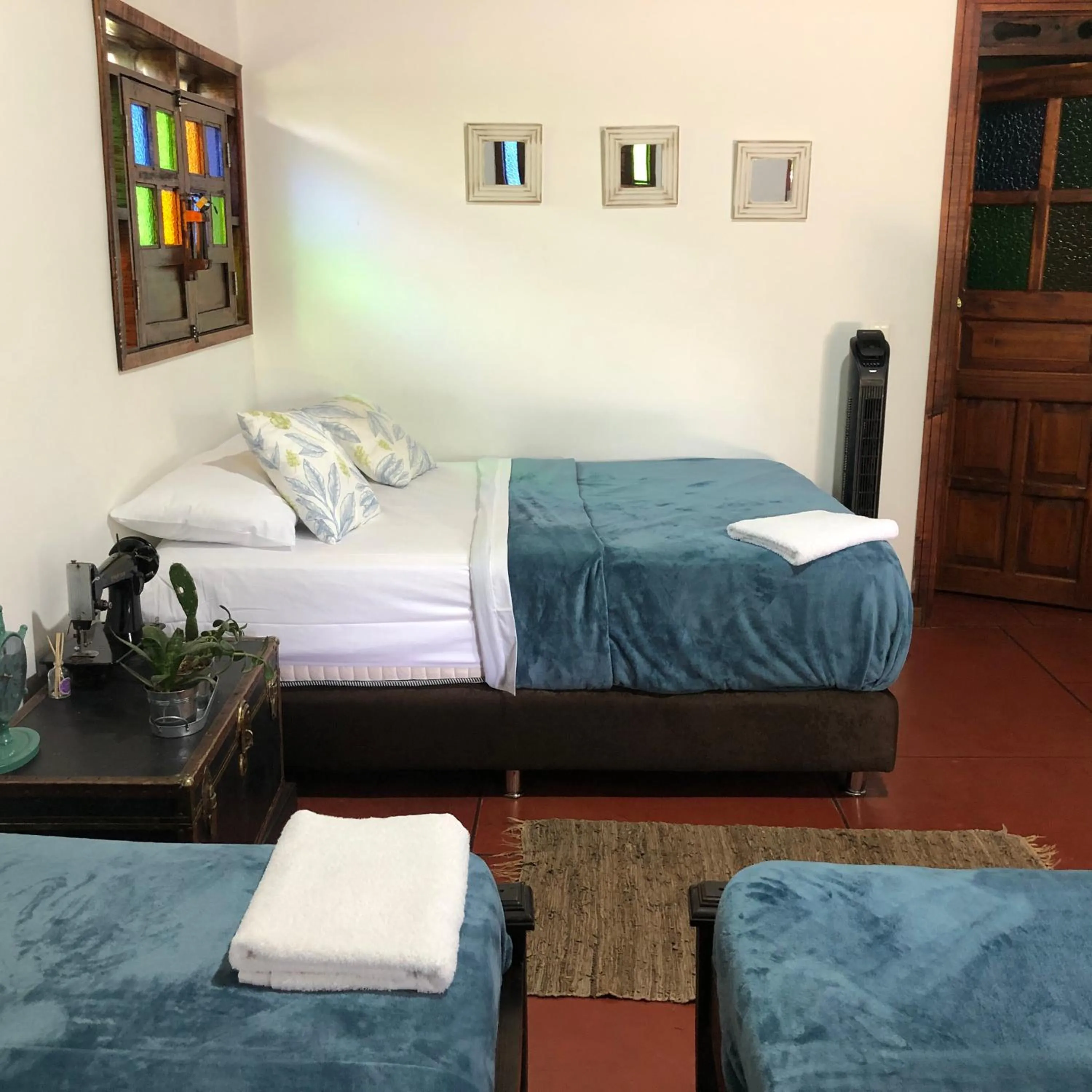 Bed in Finca Hotel Brasilia