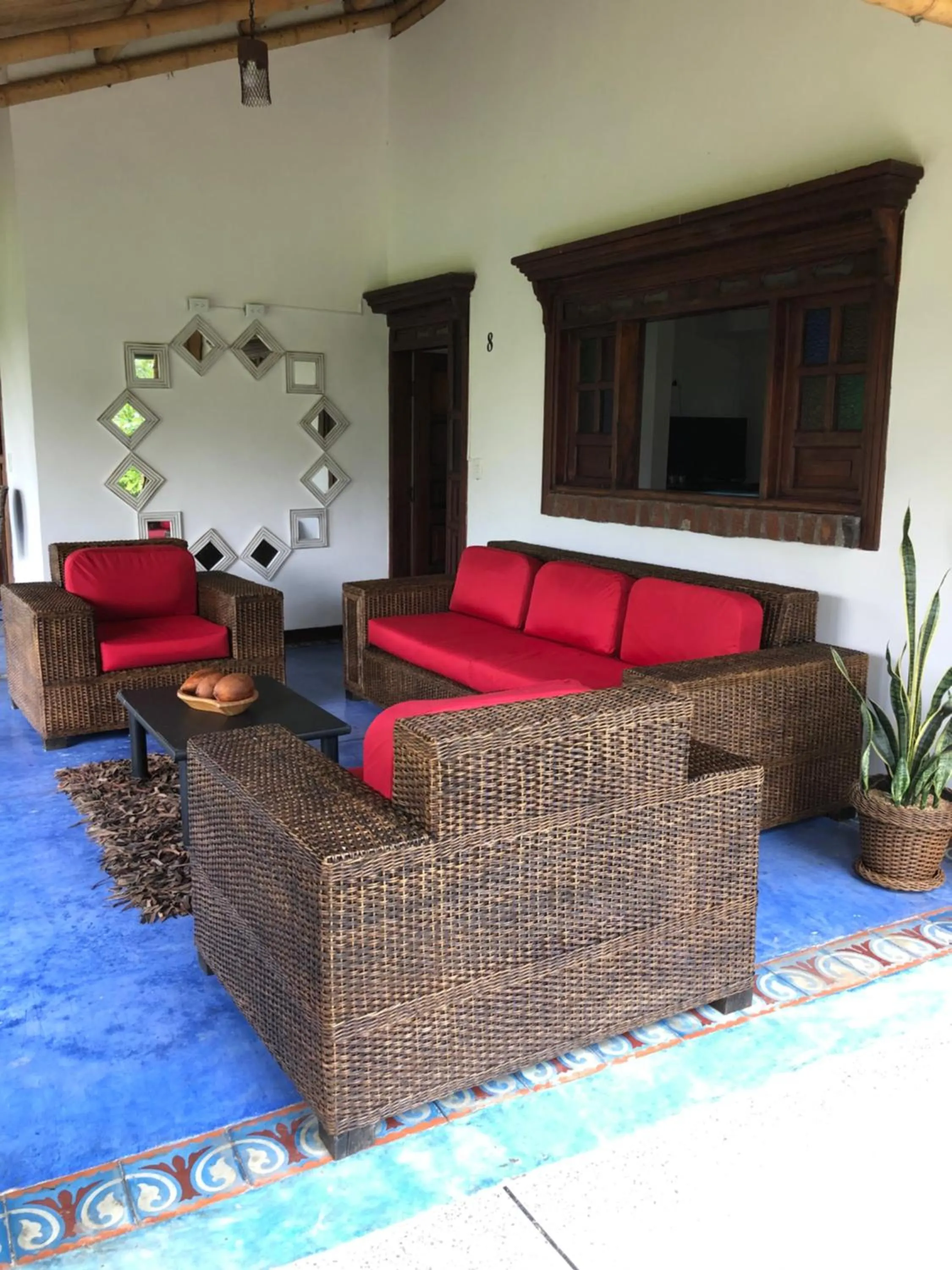 Living room in Finca Hotel Brasilia