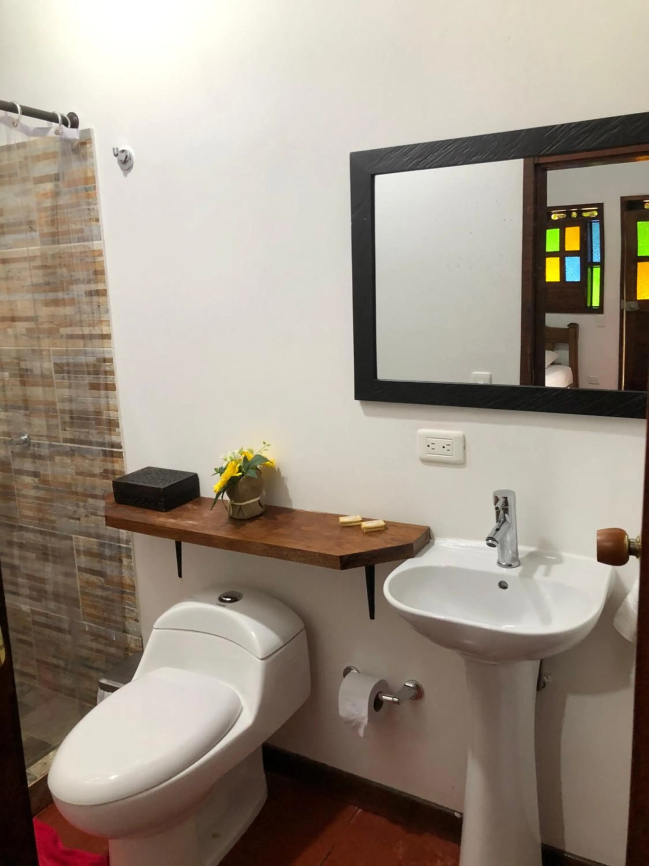 Toilet in Finca Hotel Brasilia