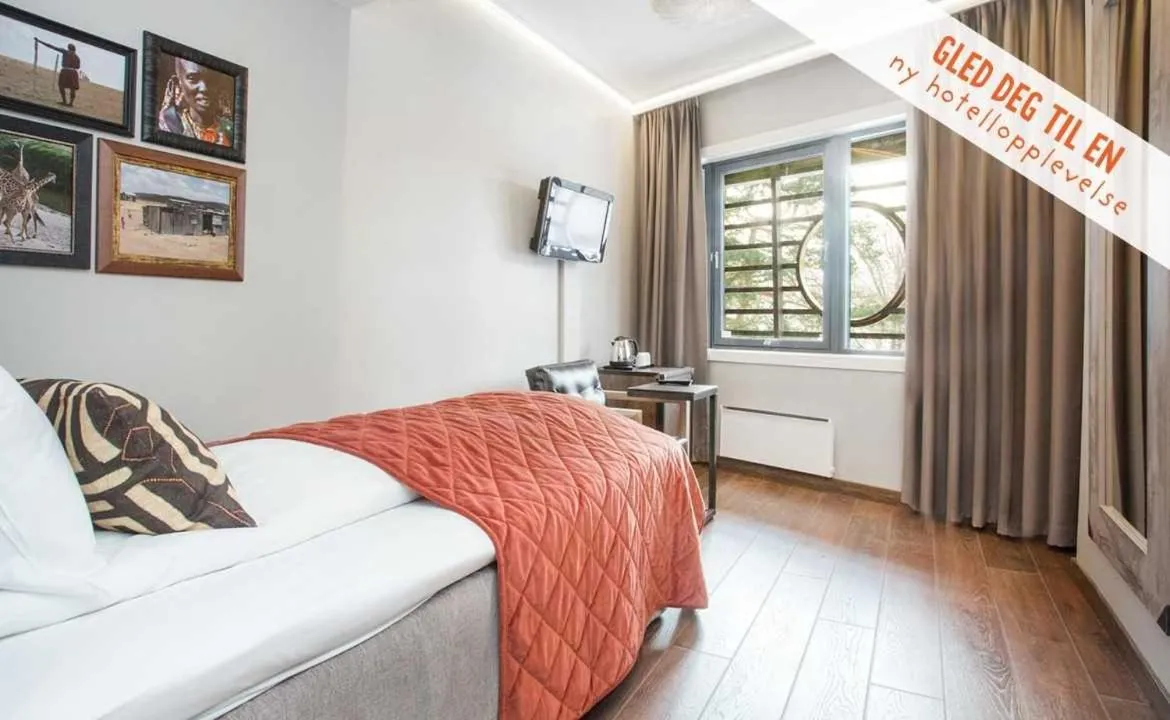 Bed in Dyreparken Safarihotell