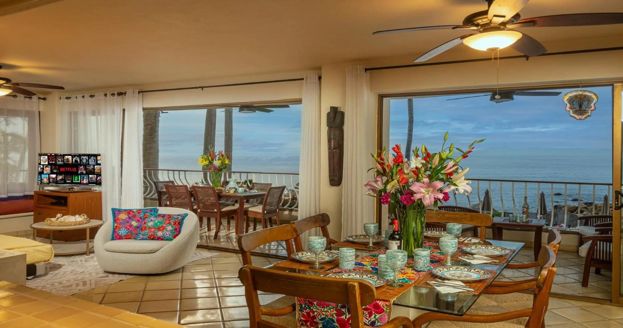 View (from property/room) in Ocean Front, 3 bedroom, 3 bathroom, Casa Natalia, Playa Esmeralda