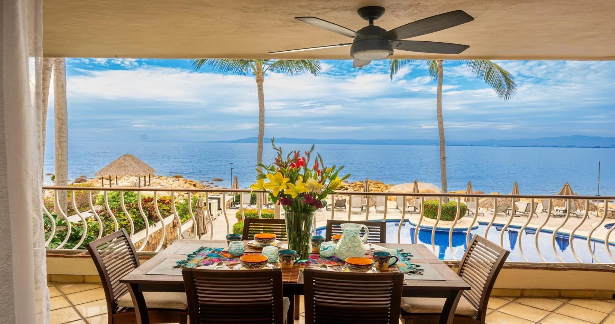 View (from property/room) in Ocean Front, 3 bedroom, 3 bathroom, Casa Natalia, Playa Esmeralda
