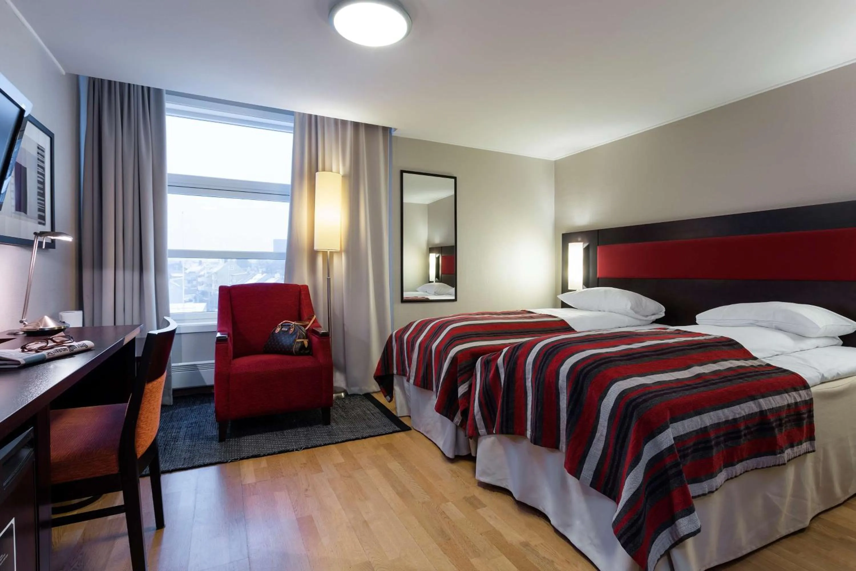 Photo of the whole room, Bed in Scandic Kristiansund