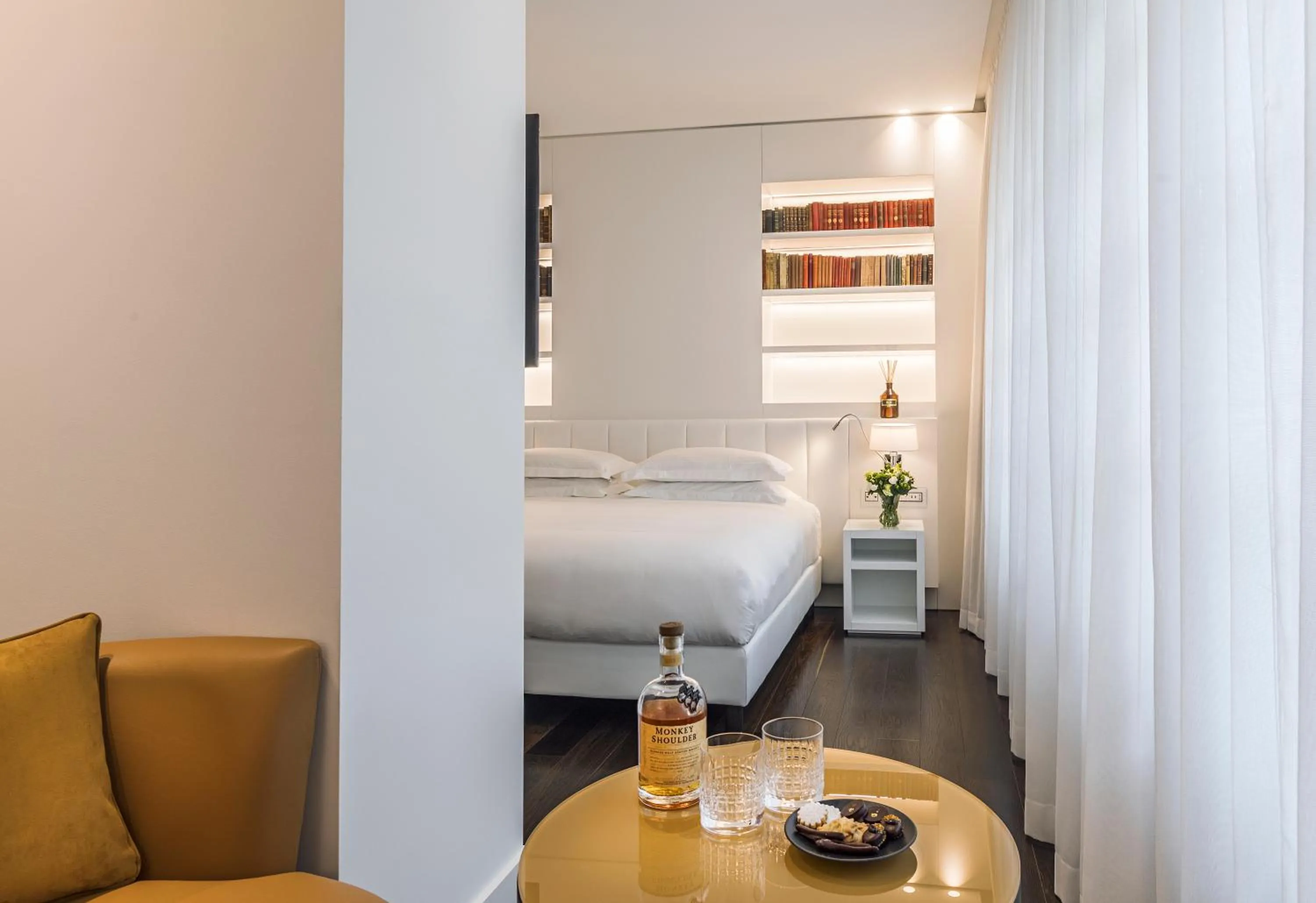 Seating area, Bed in Magna Pars l'Hotel à Parfum, Small Luxury Hotels of the World