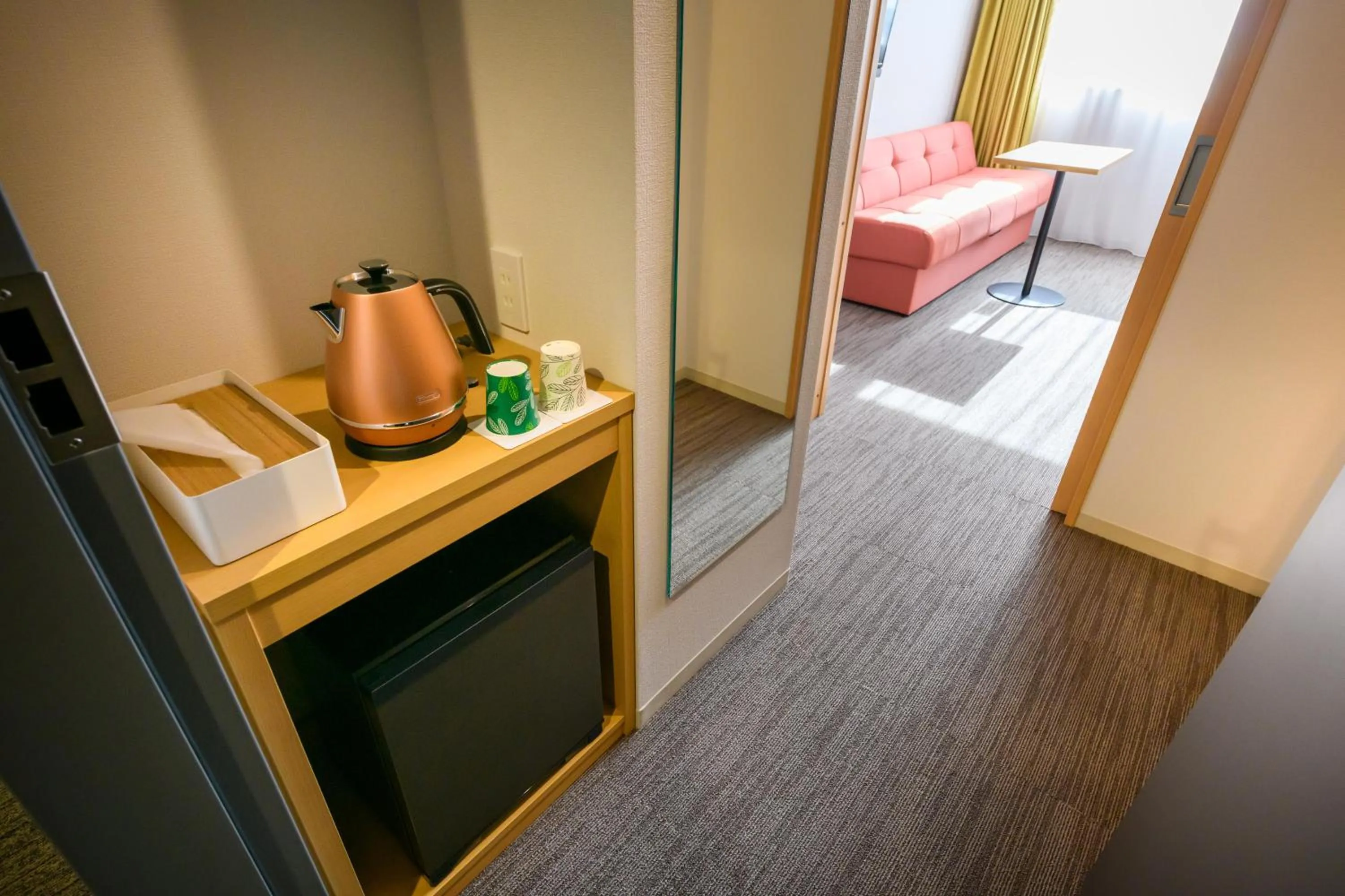 Coffee/tea facilities in Hotel Sobial Namba Daikokucho