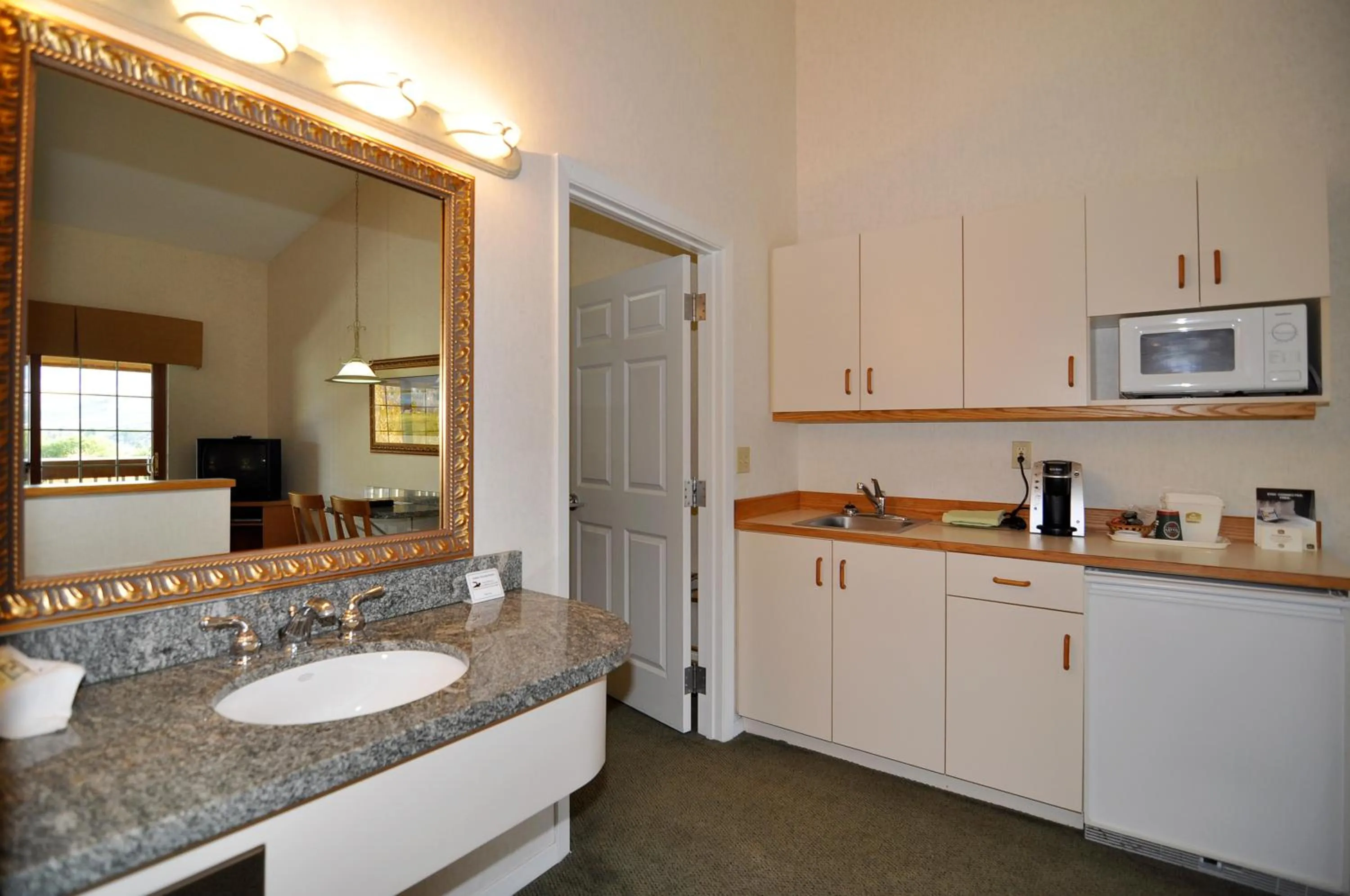 Kitchen or kitchenette in Lakeside Lodge and Suites