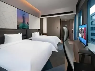 Bed in Hampton By Hilton Hangzhou Future Sign Technology City