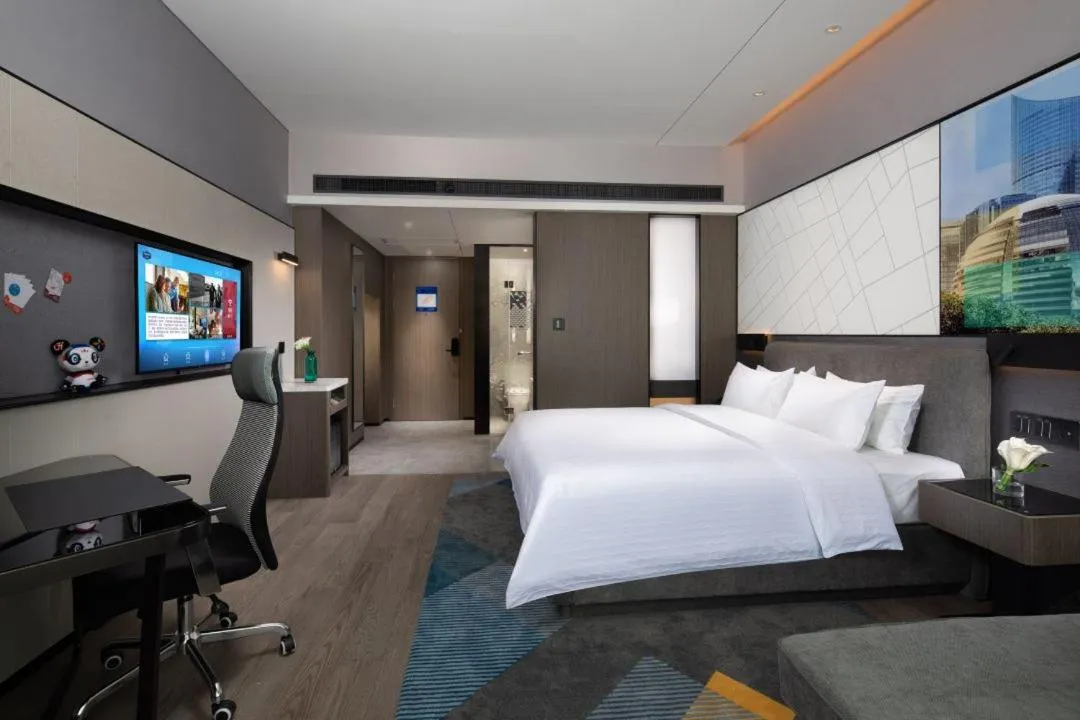 Bed in Hampton By Hilton Hangzhou Future Sign Technology City
