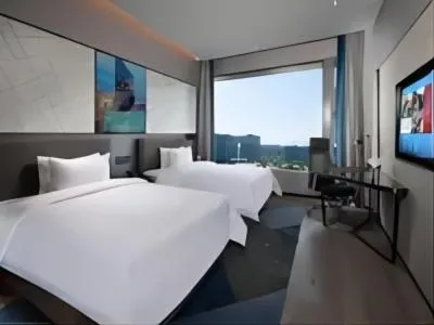 Bed in Hampton By Hilton Hangzhou Future Sign Technology City