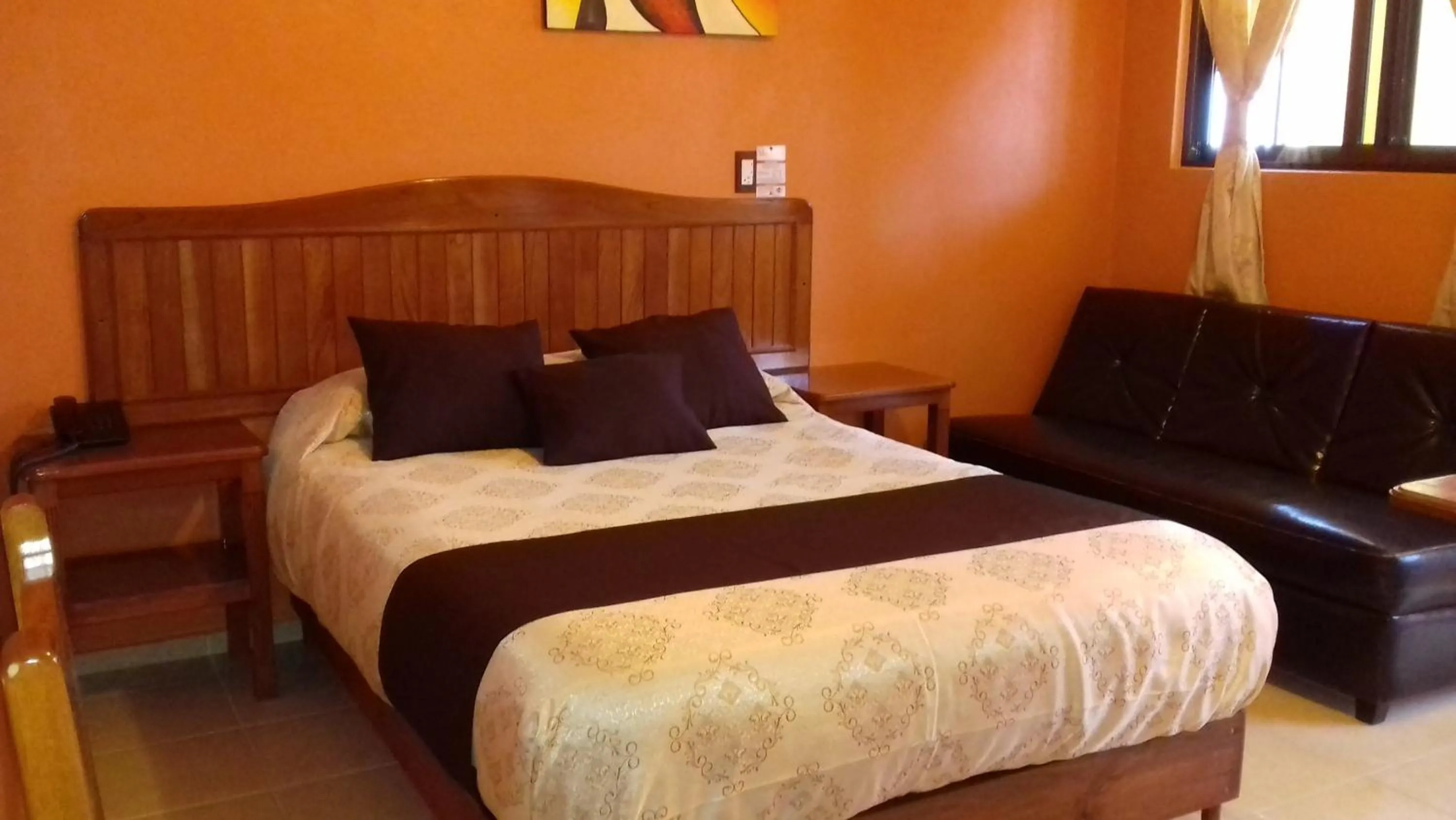 Bed in Hotel Márquez