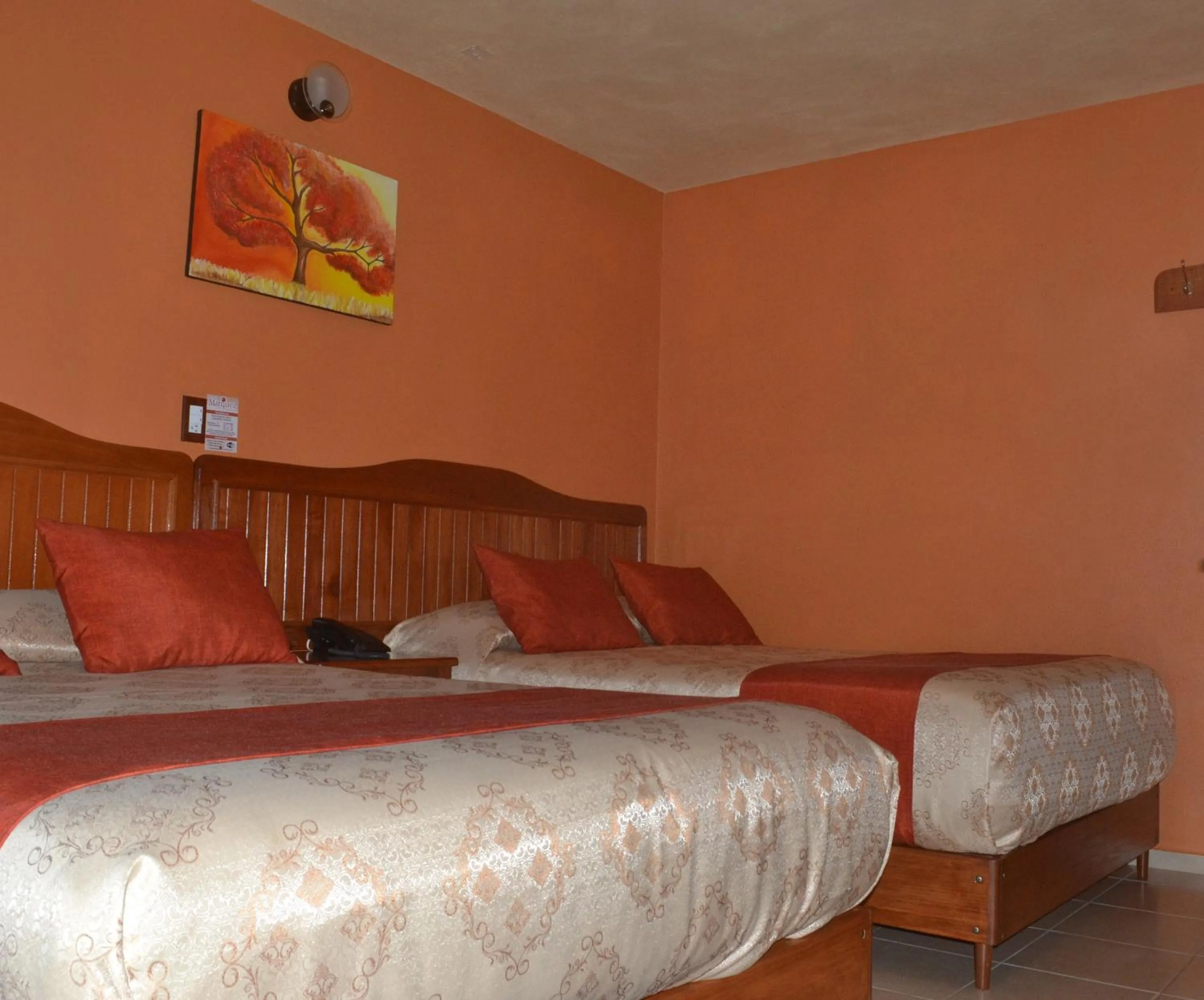 Bed in Hotel Márquez