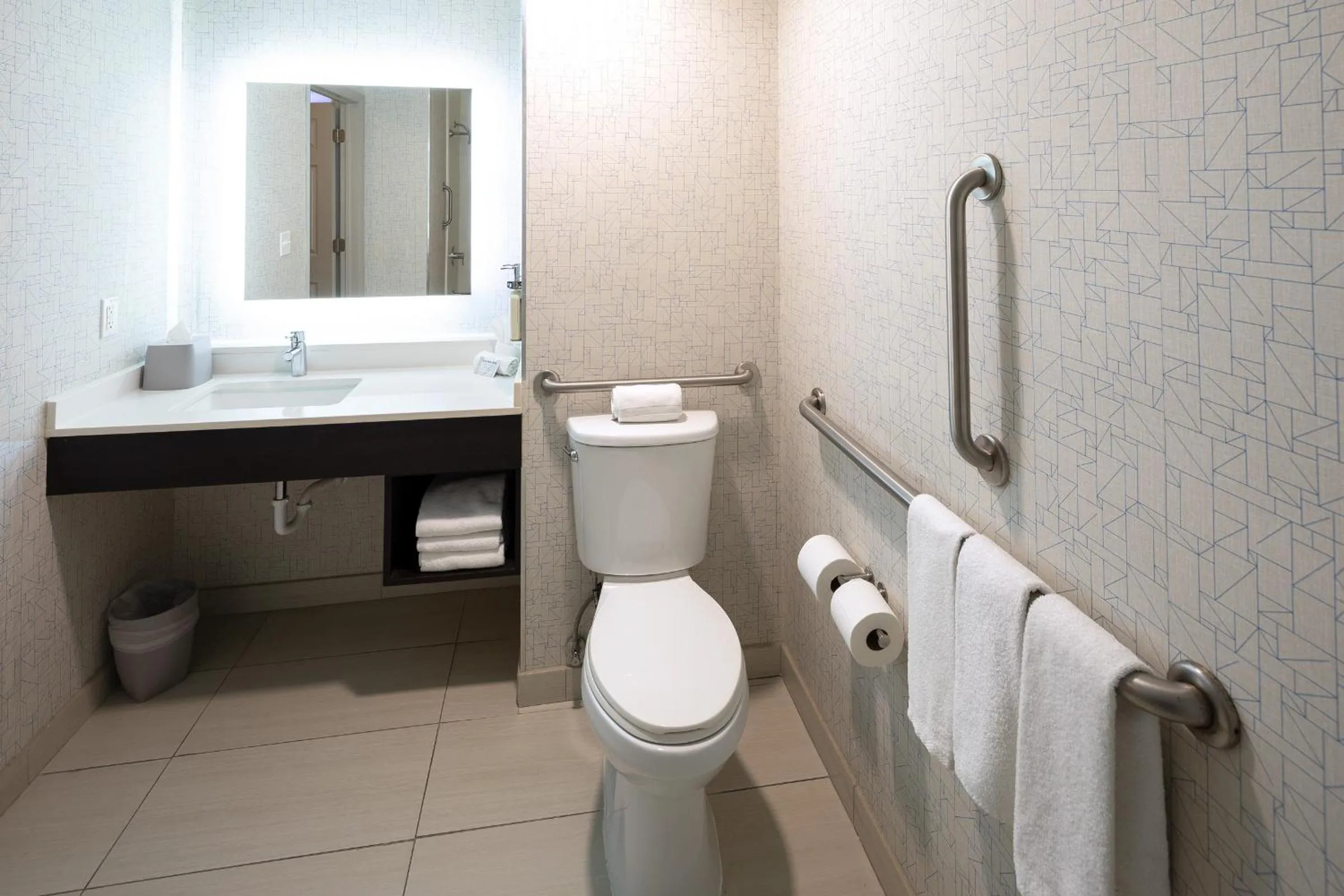 Bathroom in Holiday Inn Express & Suites Chicago West - St Charles by IHG