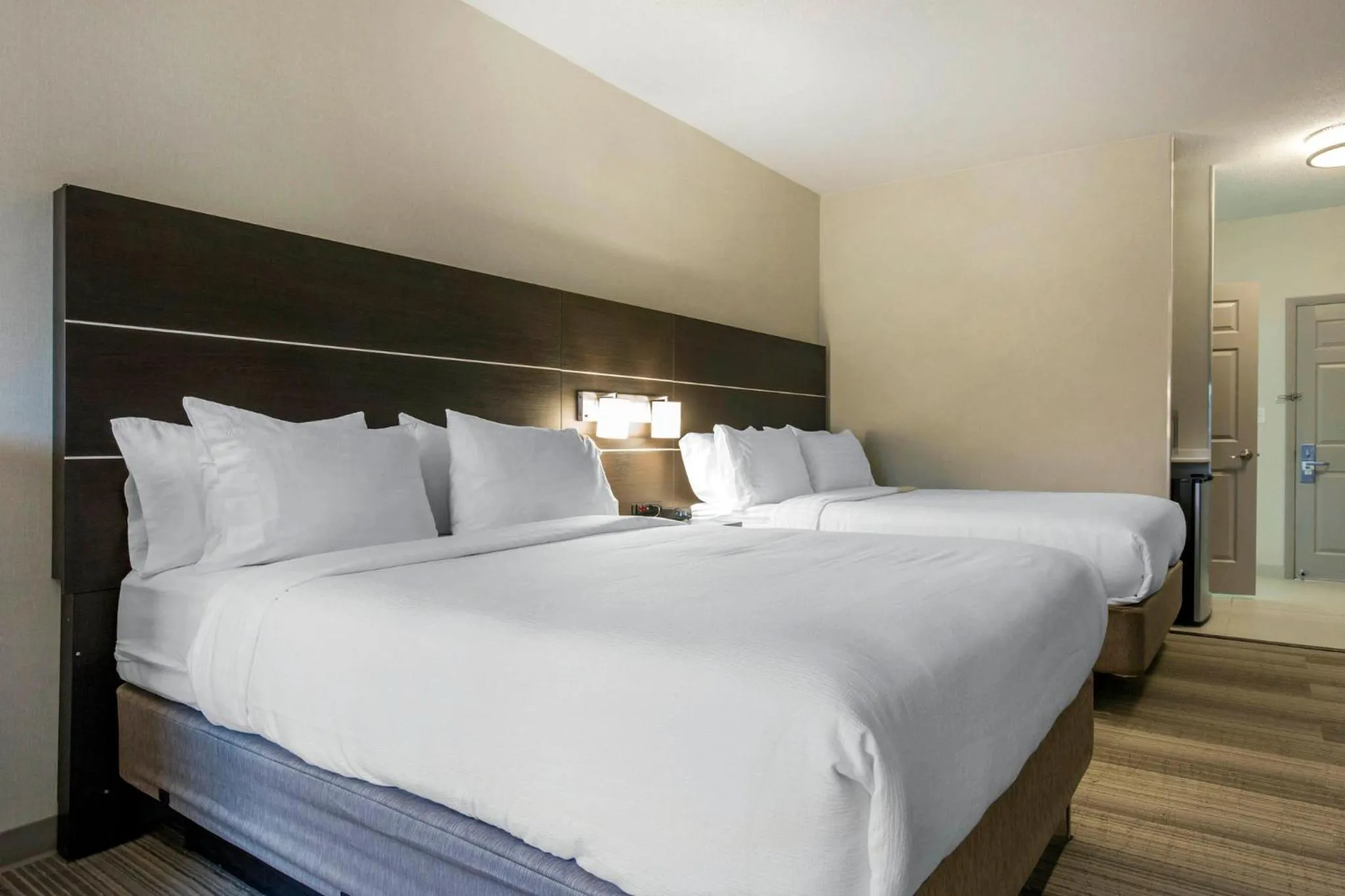 Photo of the whole room, Bed in Holiday Inn Express & Suites Chicago West - St Charles by IHG